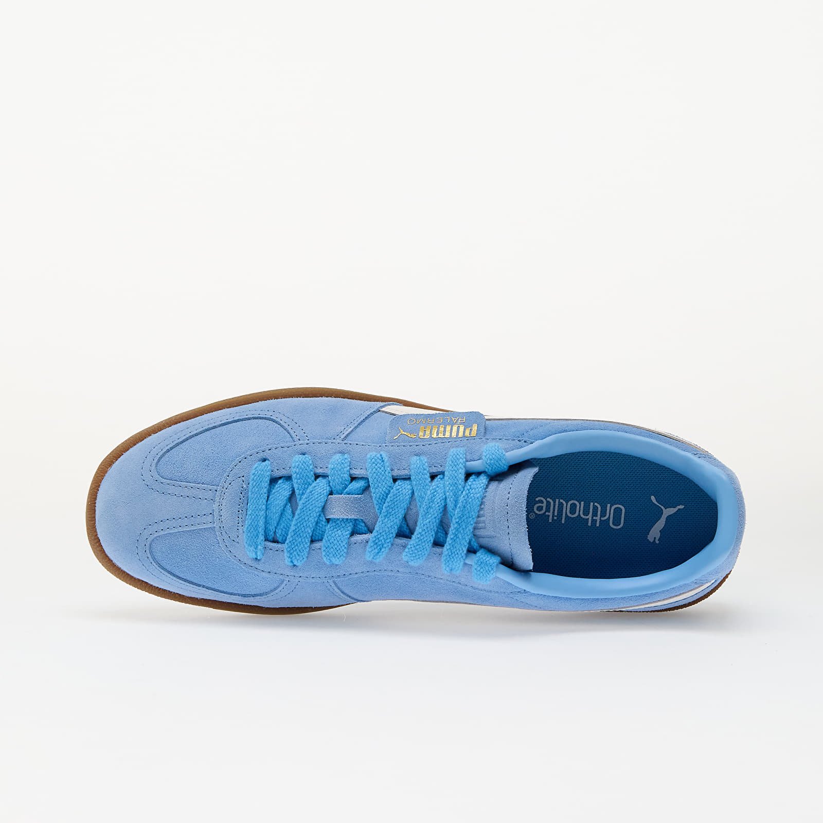 Pánské tenisky a boty Puma Palermo Team Light Blue-Puma White