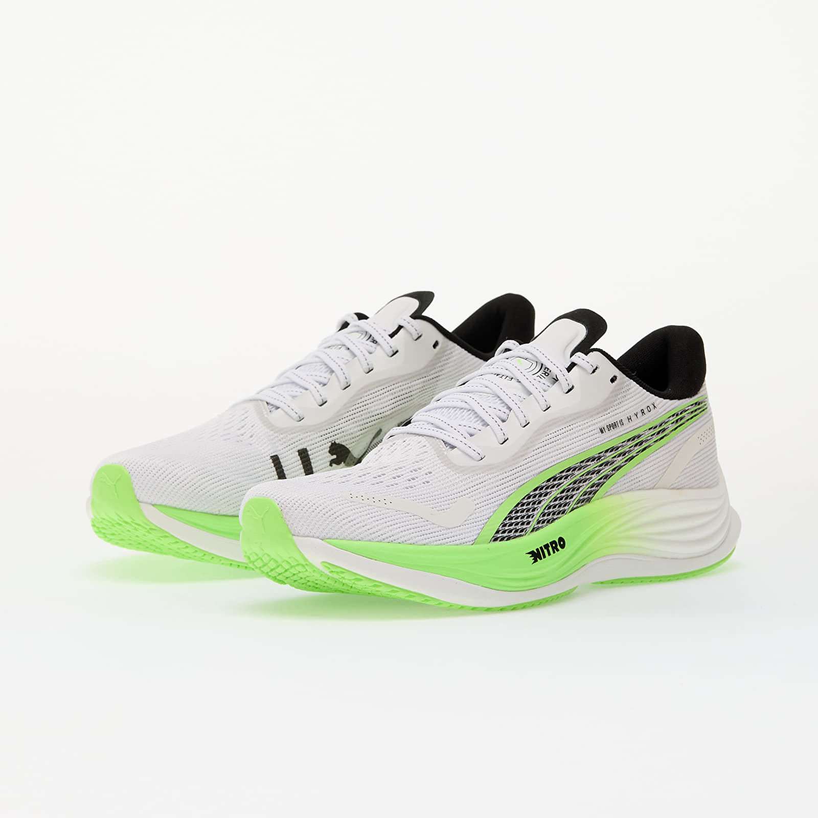 Pánské tenisky a boty Puma Velocity NITRO 3 HYROX Puma White-Green Glare