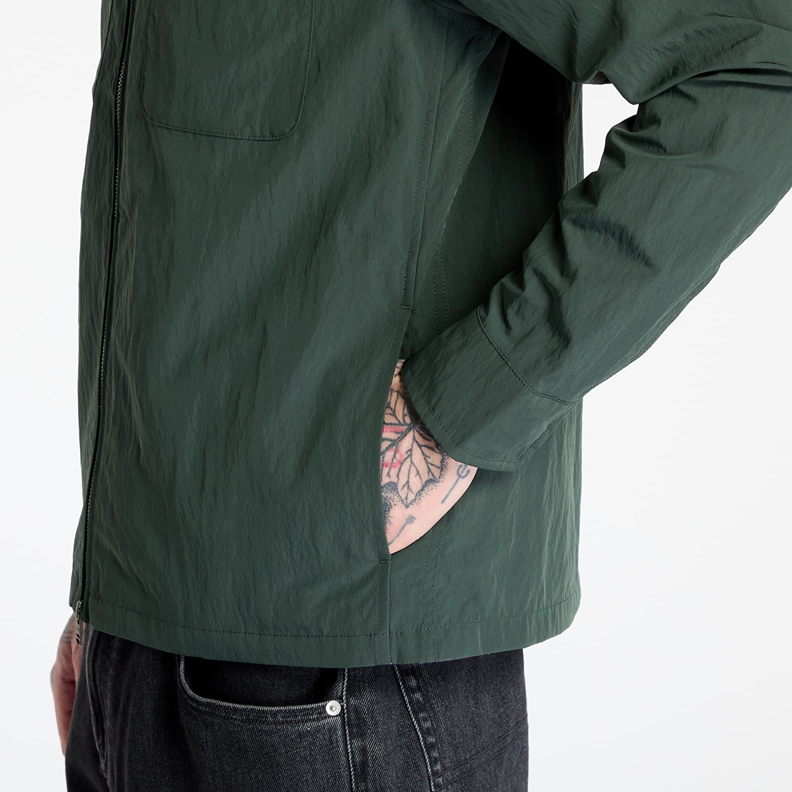 Jacken FRED PERRY Zip Through Overshirt Court Green