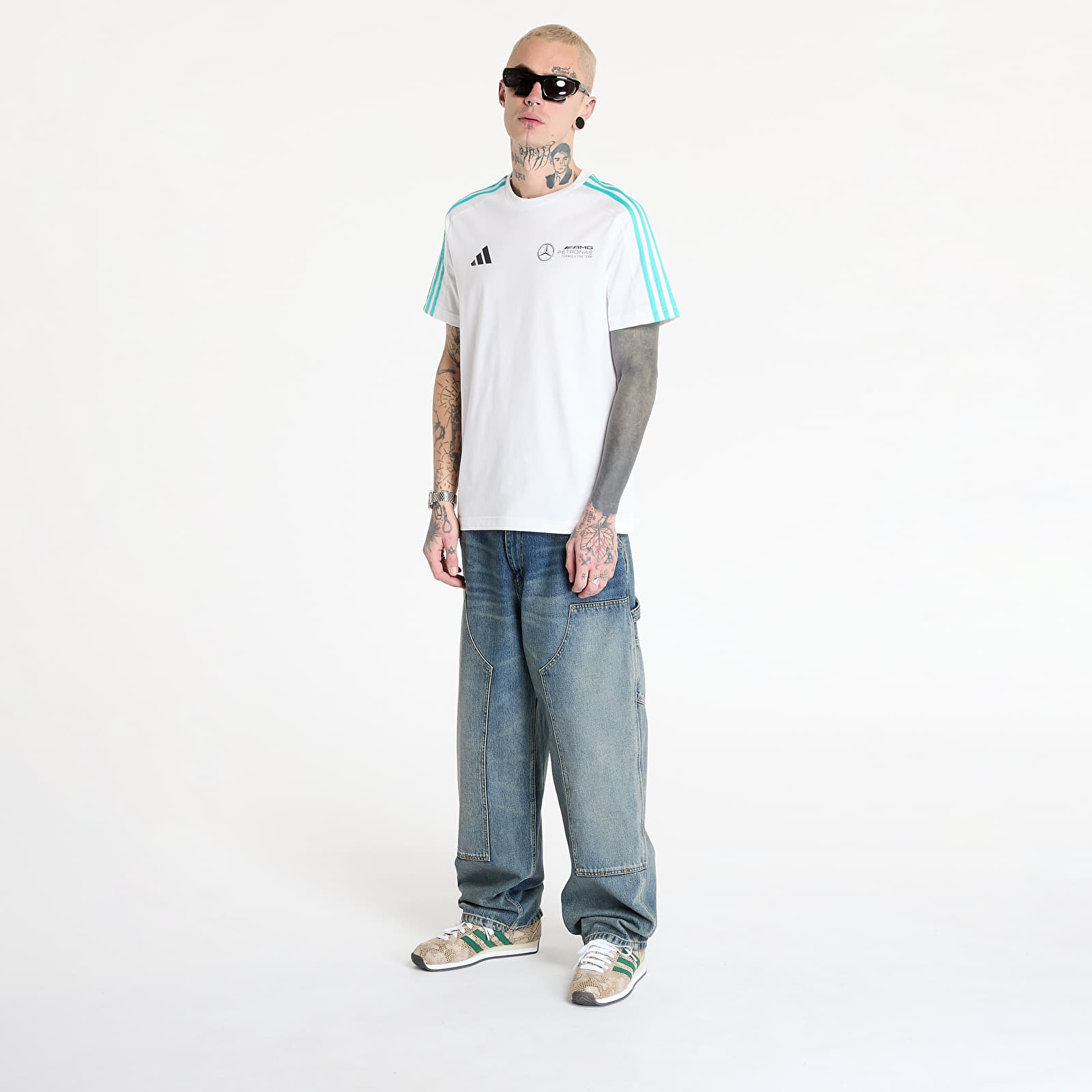 Men's T-shirts adidas x Mercedes Amg Petronas Formula One Team Dna Tee Men White/ White/ Black