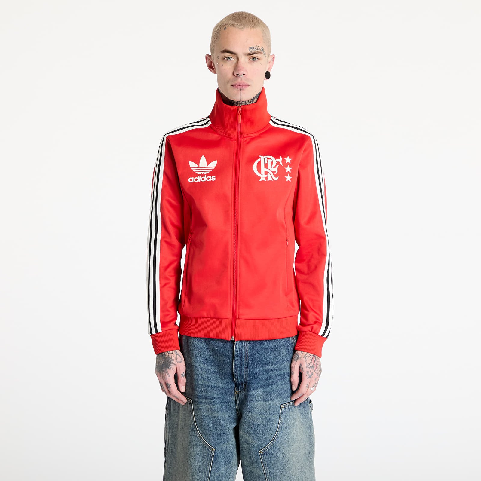 Hoodies and sweatshirts  adidas Cr Flamengo Track Top Red/ Lush Red