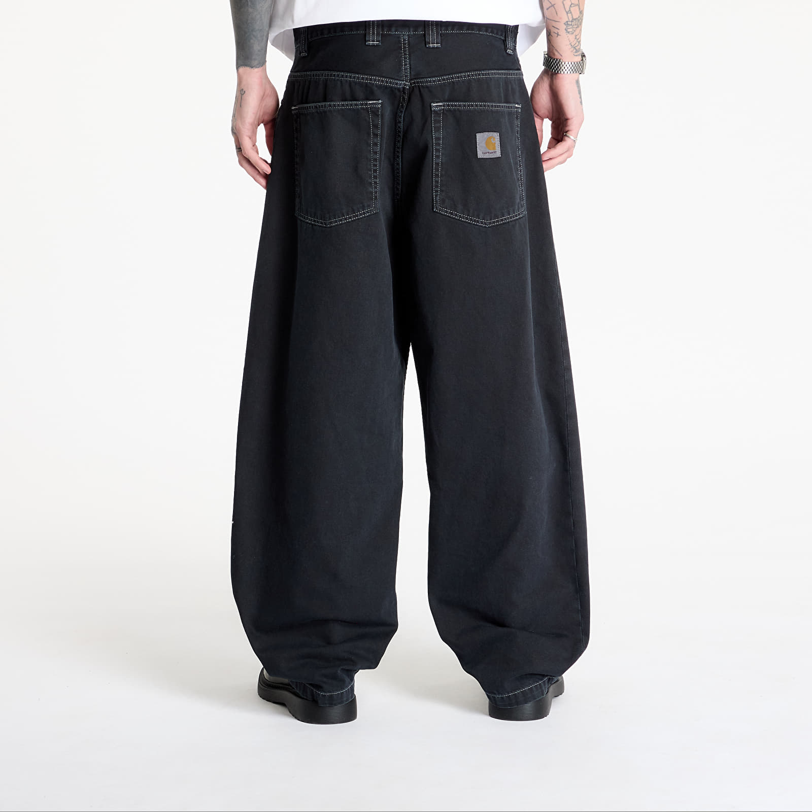 Men's trousers Carhartt WIP Brandon Pant Black Stone Dyed