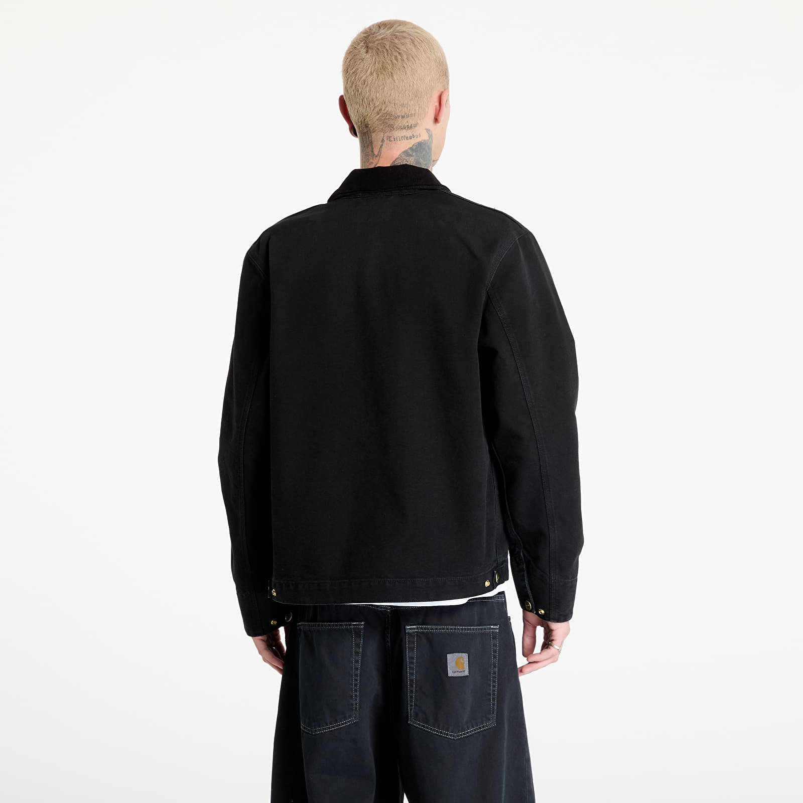 Jacken Carhartt WIP Detroit Jacket UNISEX Black/ Black Stone Canvas