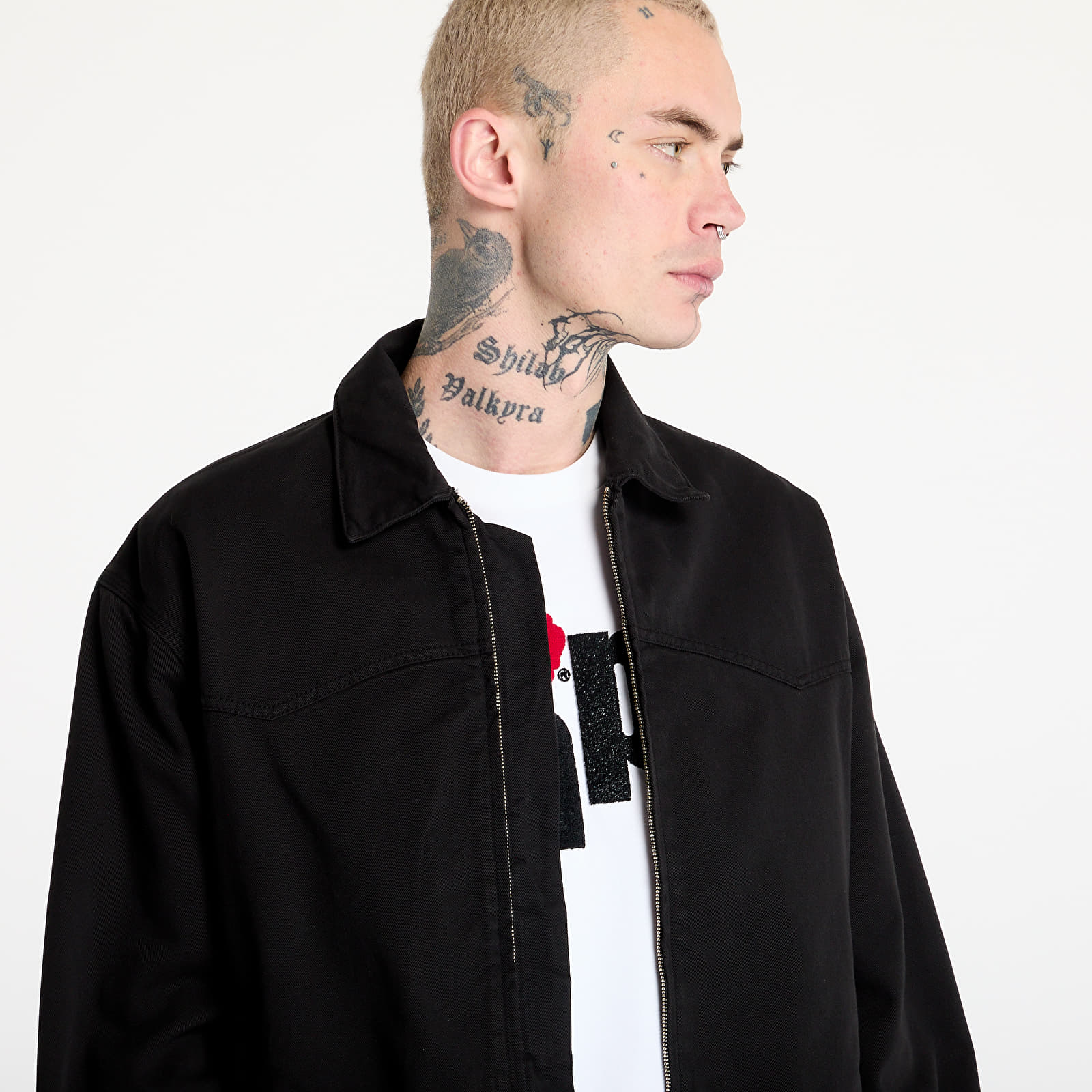 Jacken Carhartt WIP OG Santa Fe Jacket UNISEX Black Garment Dyed