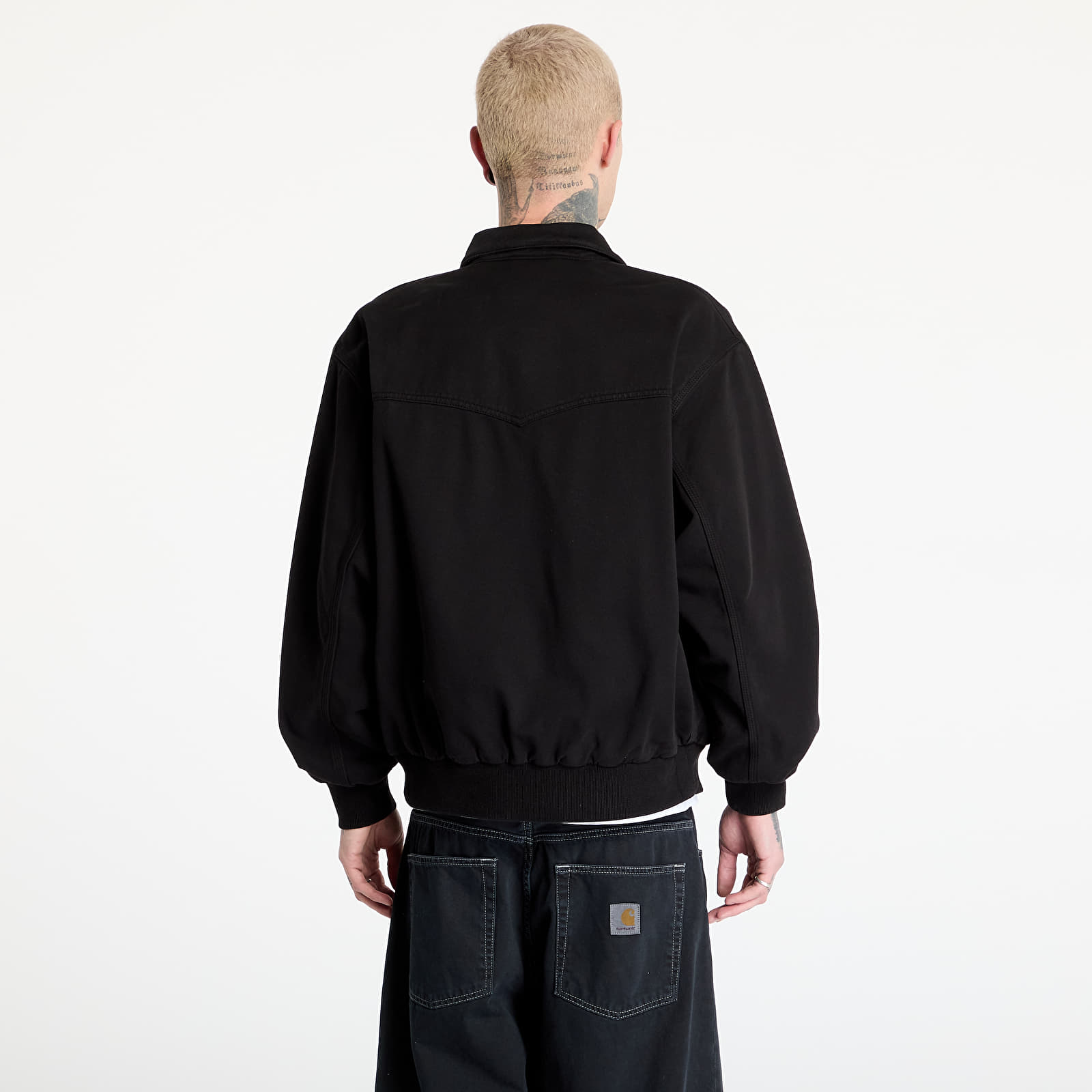 Jacken Carhartt WIP OG Santa Fe Jacket UNISEX Black Garment Dyed