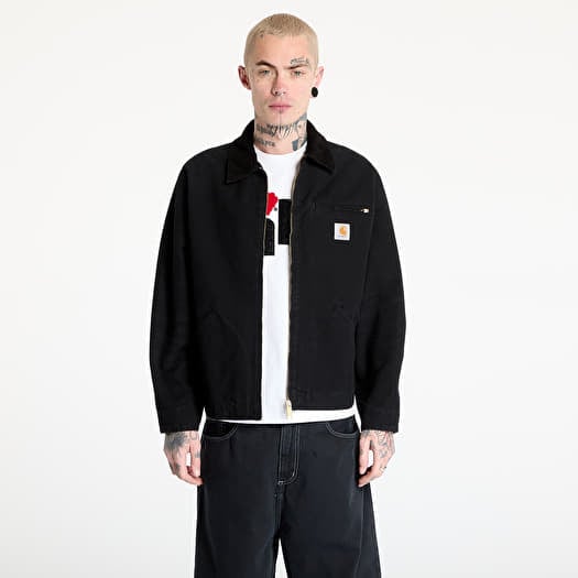 Carhartt WIP OG Detroit Jacket UNISEX Black/ Black Aged Canvas