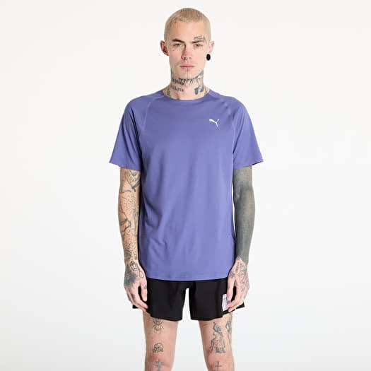 Puma M Run Cloudspun Tee Blue Crystal