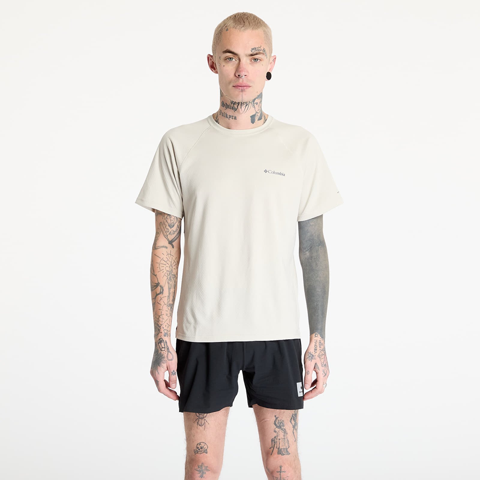 Männer T-Shirts Columbia Alpine Chill™ Pro Shortsleeve Crew T-Shirt Dark Stone