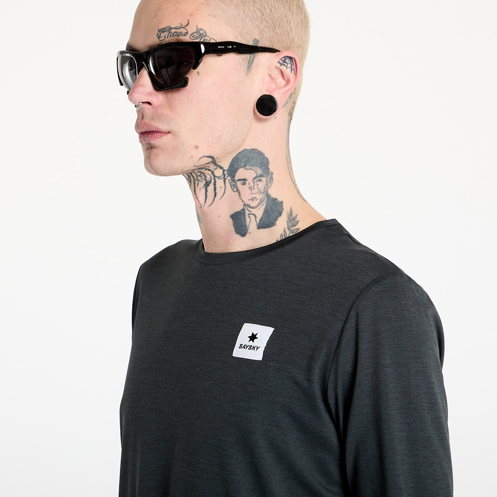 Miesten T-paidat SAYSKY Clean Pace Long Sleeve T-Shirt Black