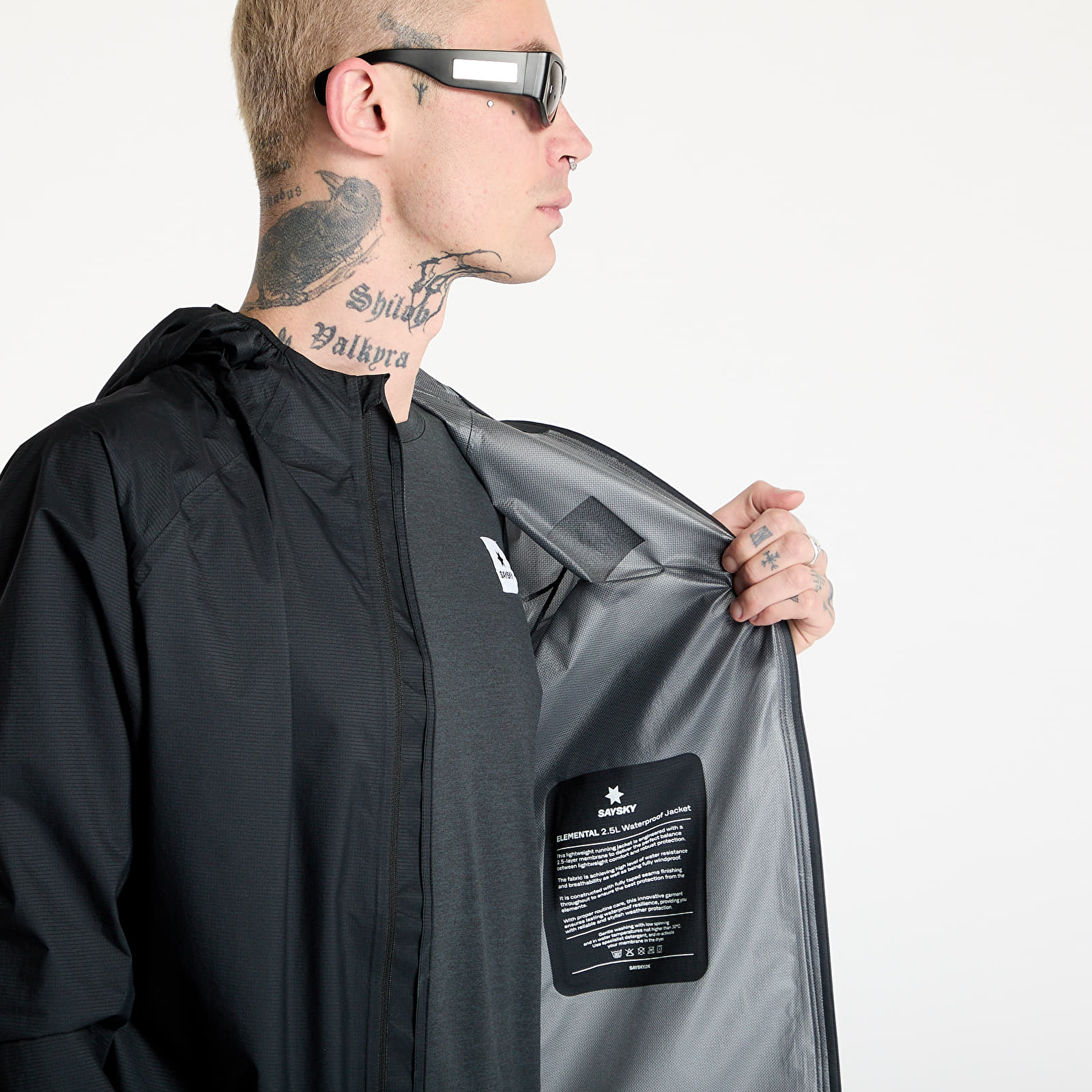 Kurtki męskie SAYSKY Flow 2.5L Waterproof Jacket Black