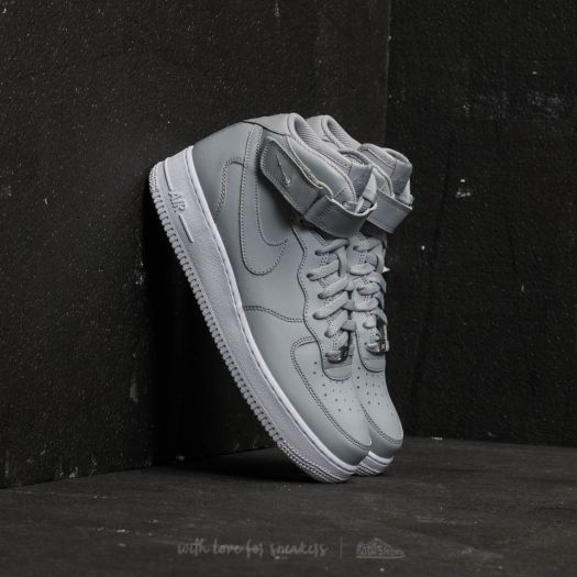 Men s shoes Nike Air Force 1 Mid 07 Wolf Grey Wolf Grey White Footshop