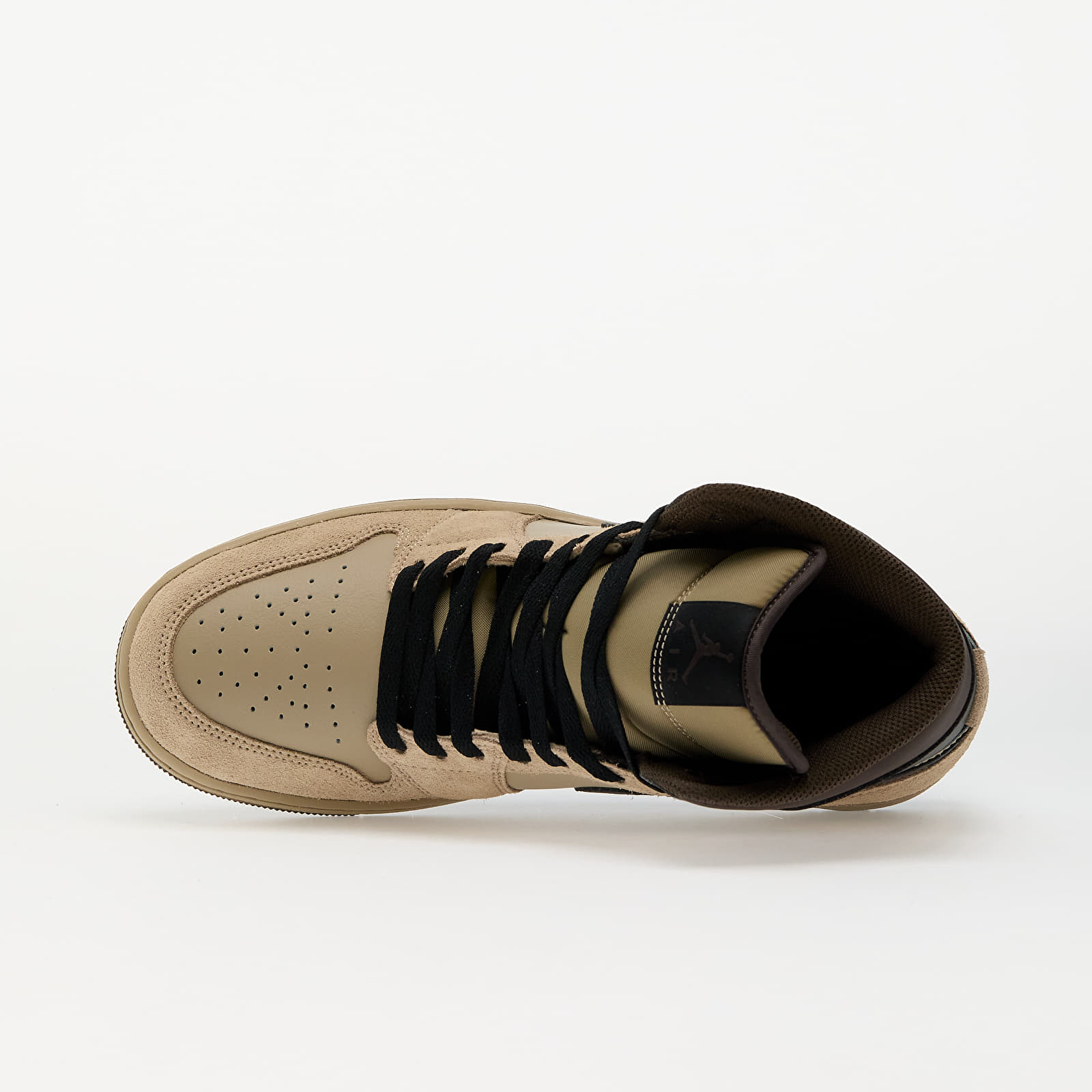 Männer Air Jordan 1 Mid Khaki/ Black-Baroque Brown
