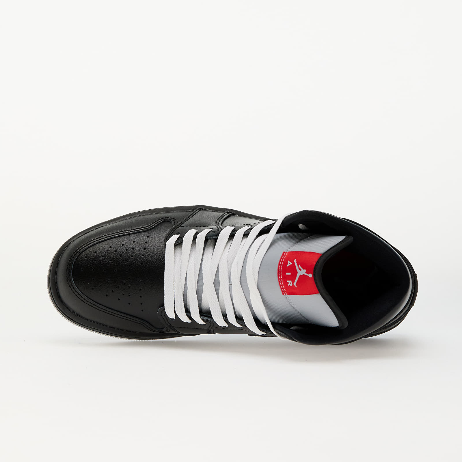 Pánské tenisky a boty Air Jordan 1 Mid Se Black/ Black-White-Wolf Grey-Fire Red-Mtlc Silver