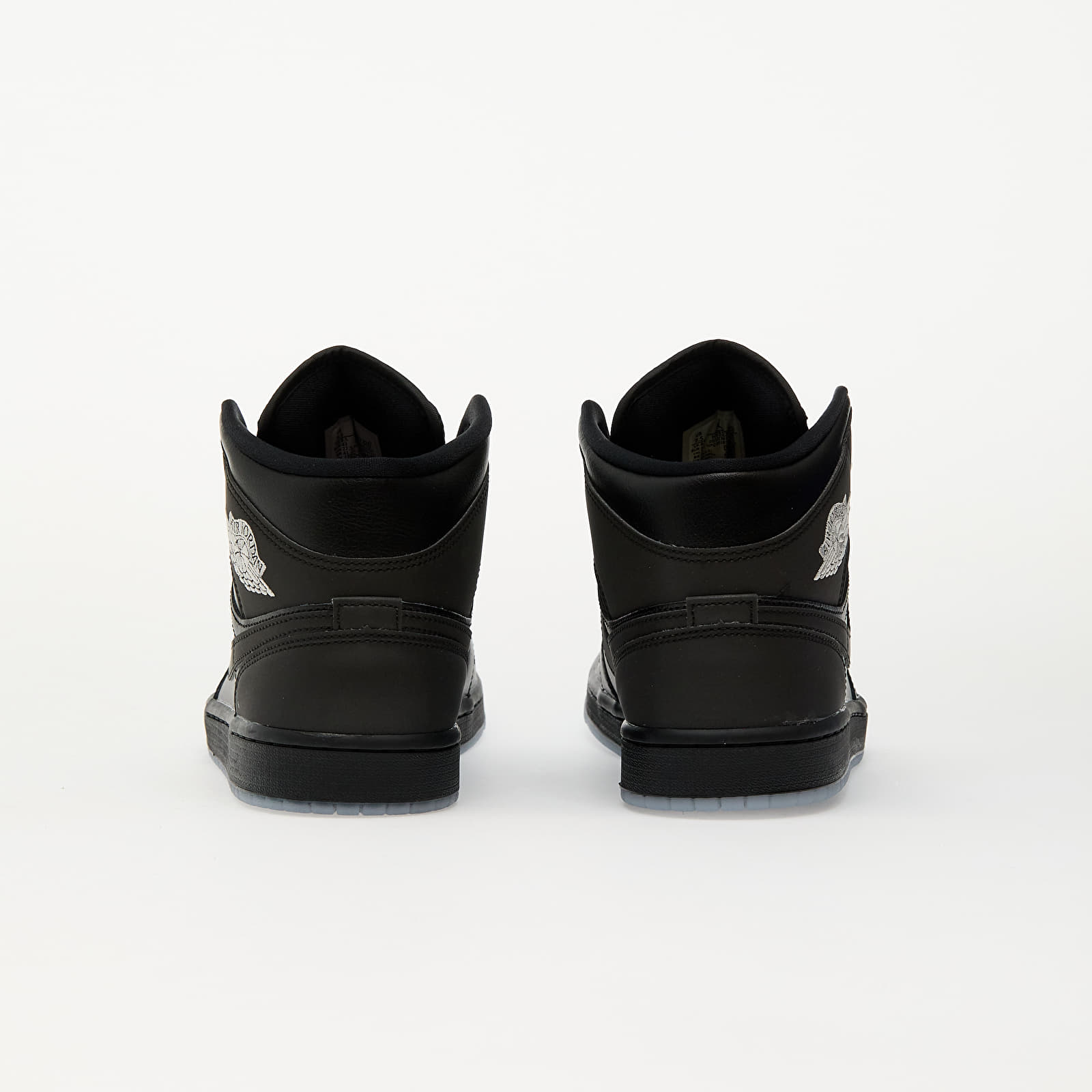 Pánské tenisky a boty Air Jordan 1 Mid Se Black/ Black-White-Wolf Grey-Fire Red-Mtlc Silver