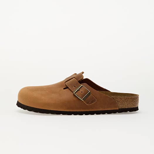 Birkenstock Boston Natural Leather Oiled Cognac