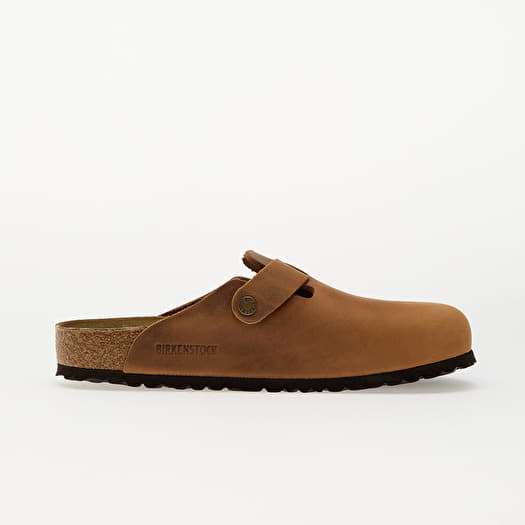 Birkenstock Boston Natural Leather Oiled Cognac | Footshop