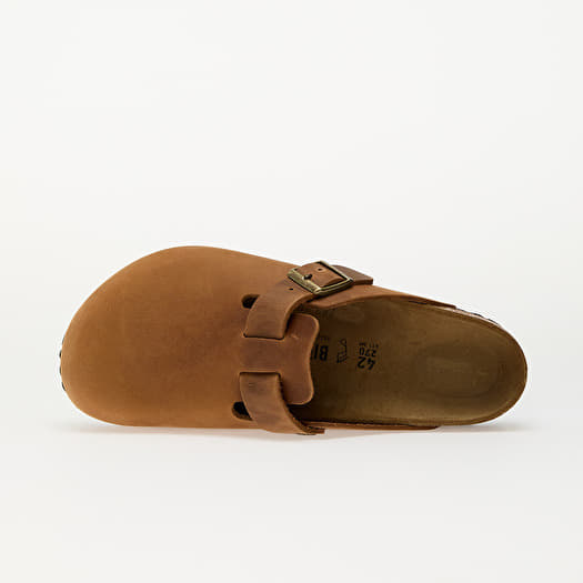 Birkenstock Boston Natural Leather Oiled Cognac | Footshop