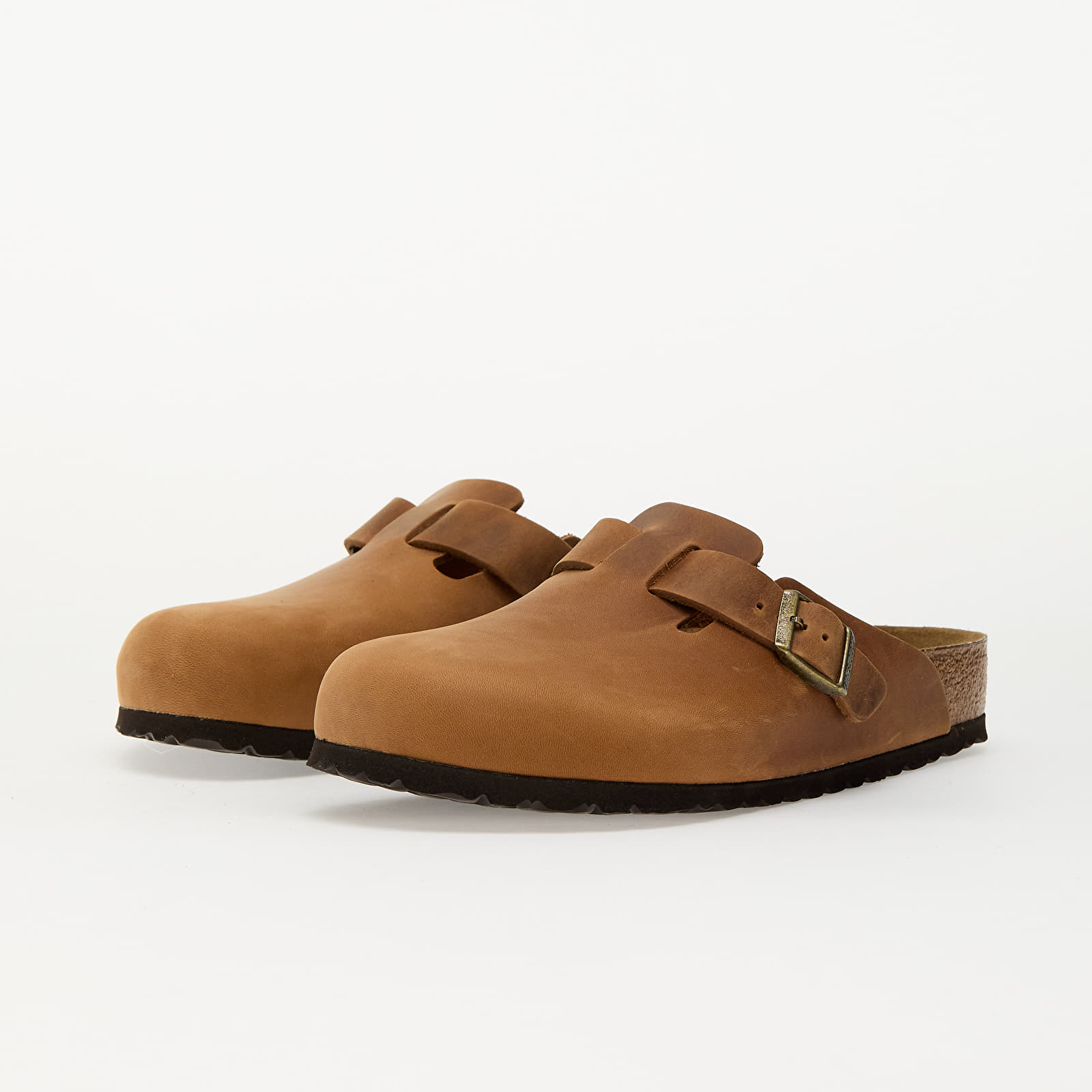 Pánské tenisky a boty Birkenstock Boston Natural Leather Oiled Cognac
