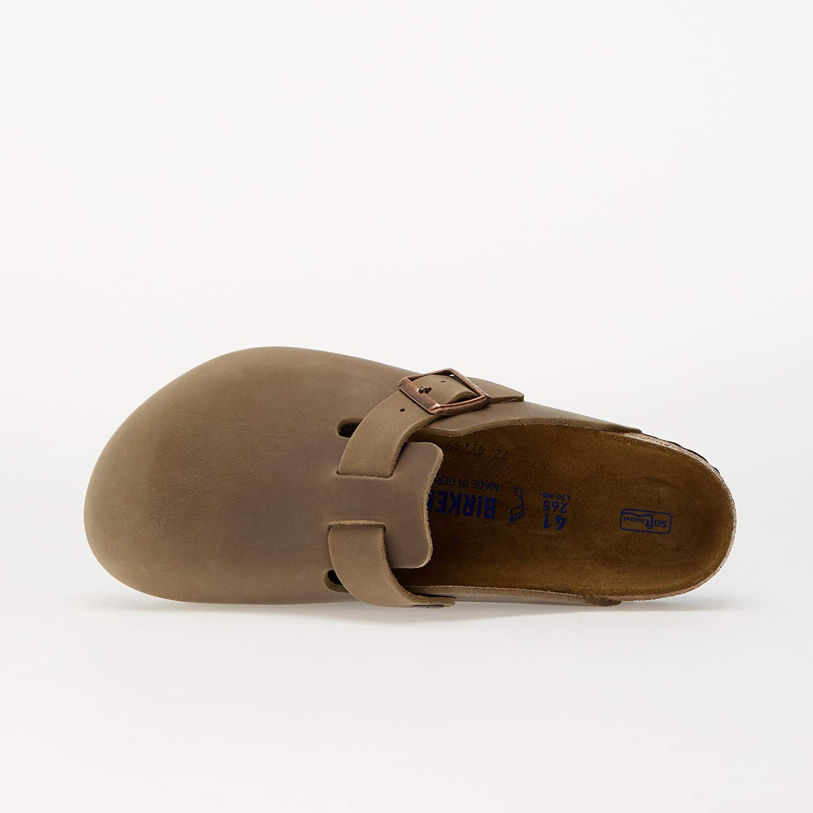 Men's shoes Birkenstock Boston Soft Footbed Natural Leather Oiled Tabacco Brown