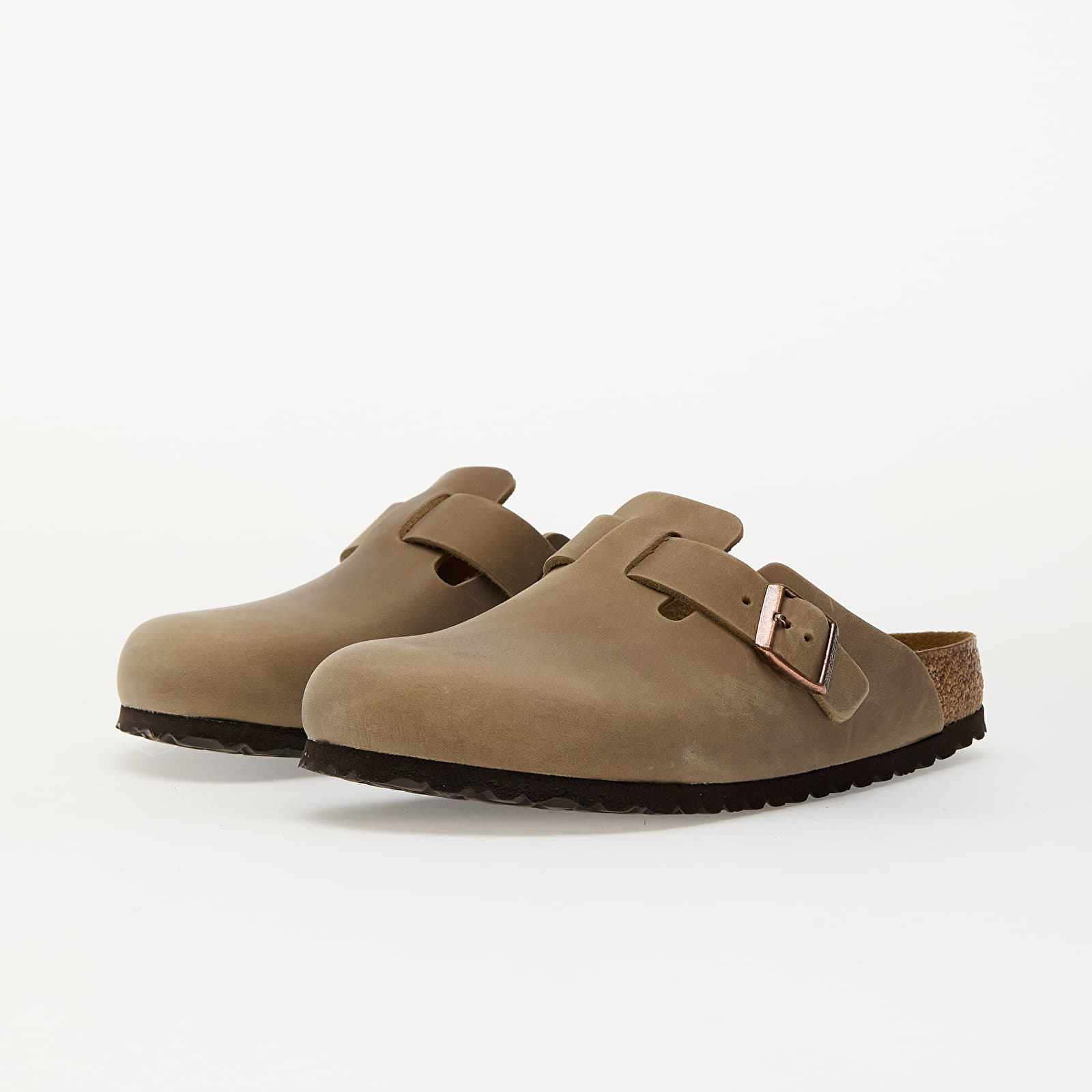 Men's shoes Birkenstock Boston Soft Footbed Natural Leather Oiled Tabacco Brown