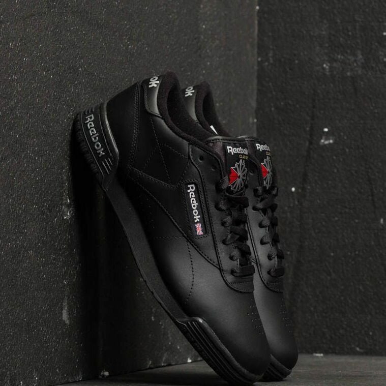 Levně Tenisky Reebok Ex-O-Fit Low Clean Logo Intense Black/ Silver/ Silver