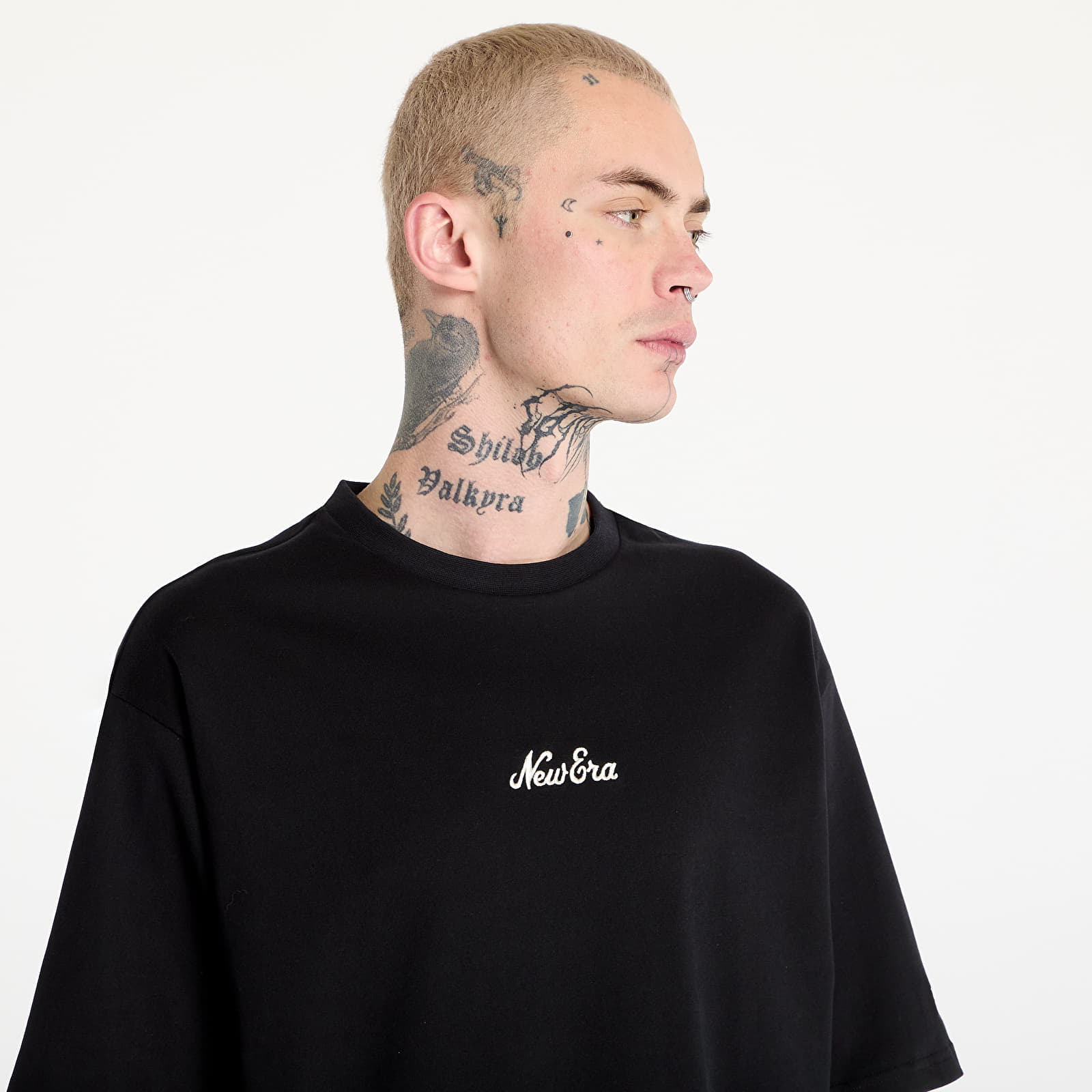 Men's T-shirts New Era Floral Graphic Black T-Shirt UNISEX Black