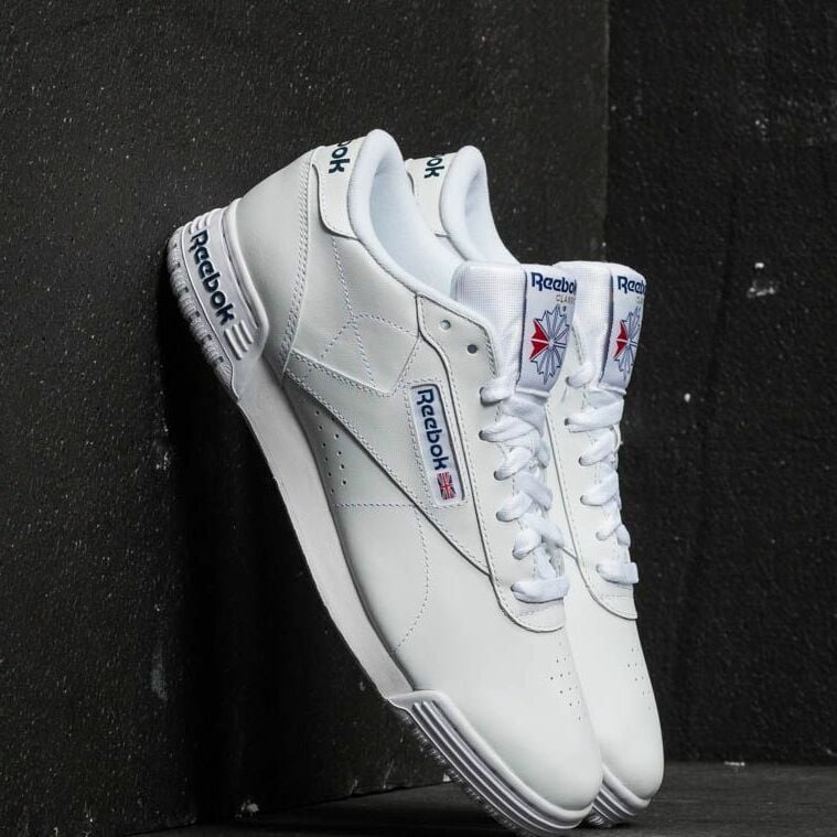 Levně Tenisky Reebok Ex-O-Fit Lo Clean Logo Int Int-White/ Royal Blue