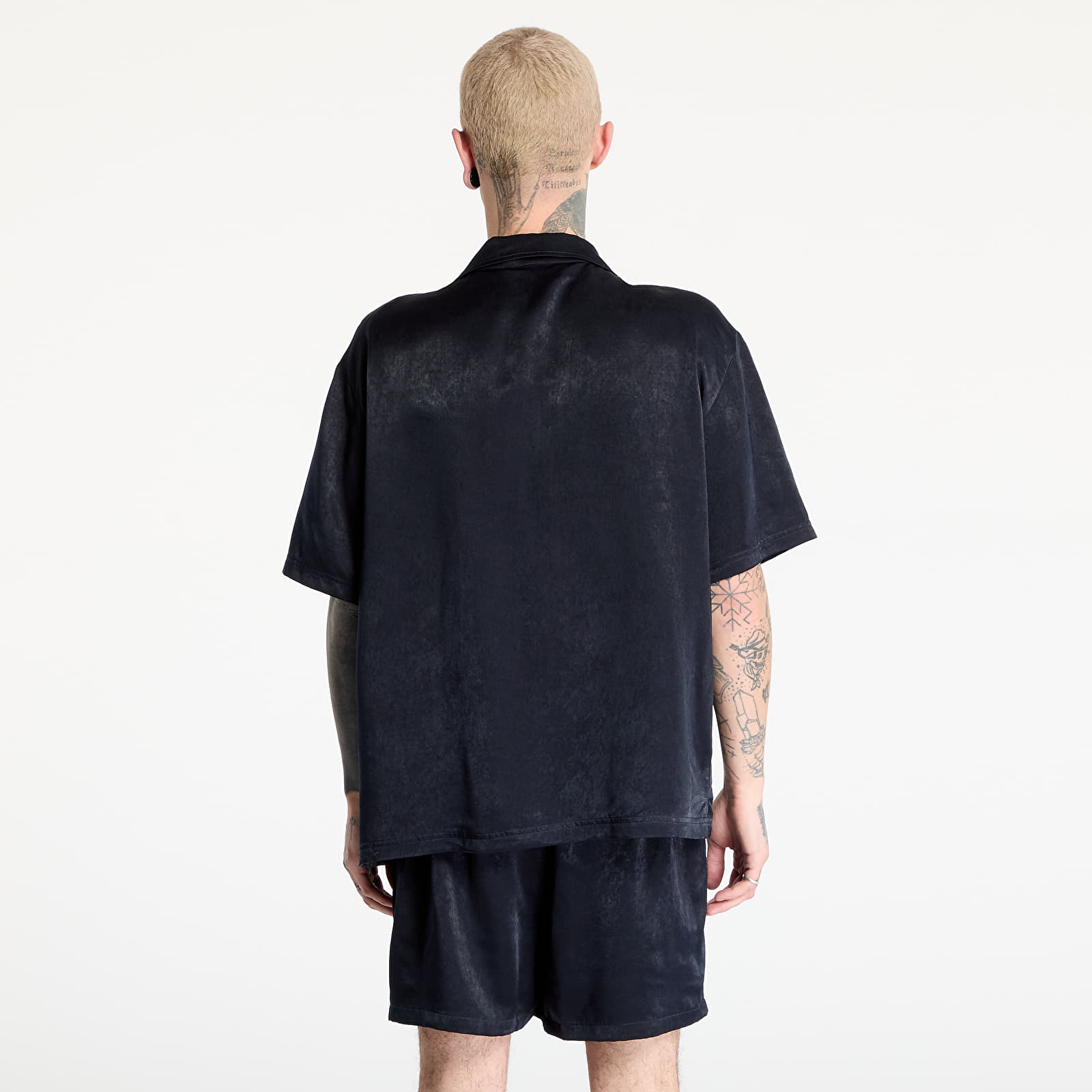 Cămașă bărbătească New Era Stripe Revere Shirt UNISEX Navy
