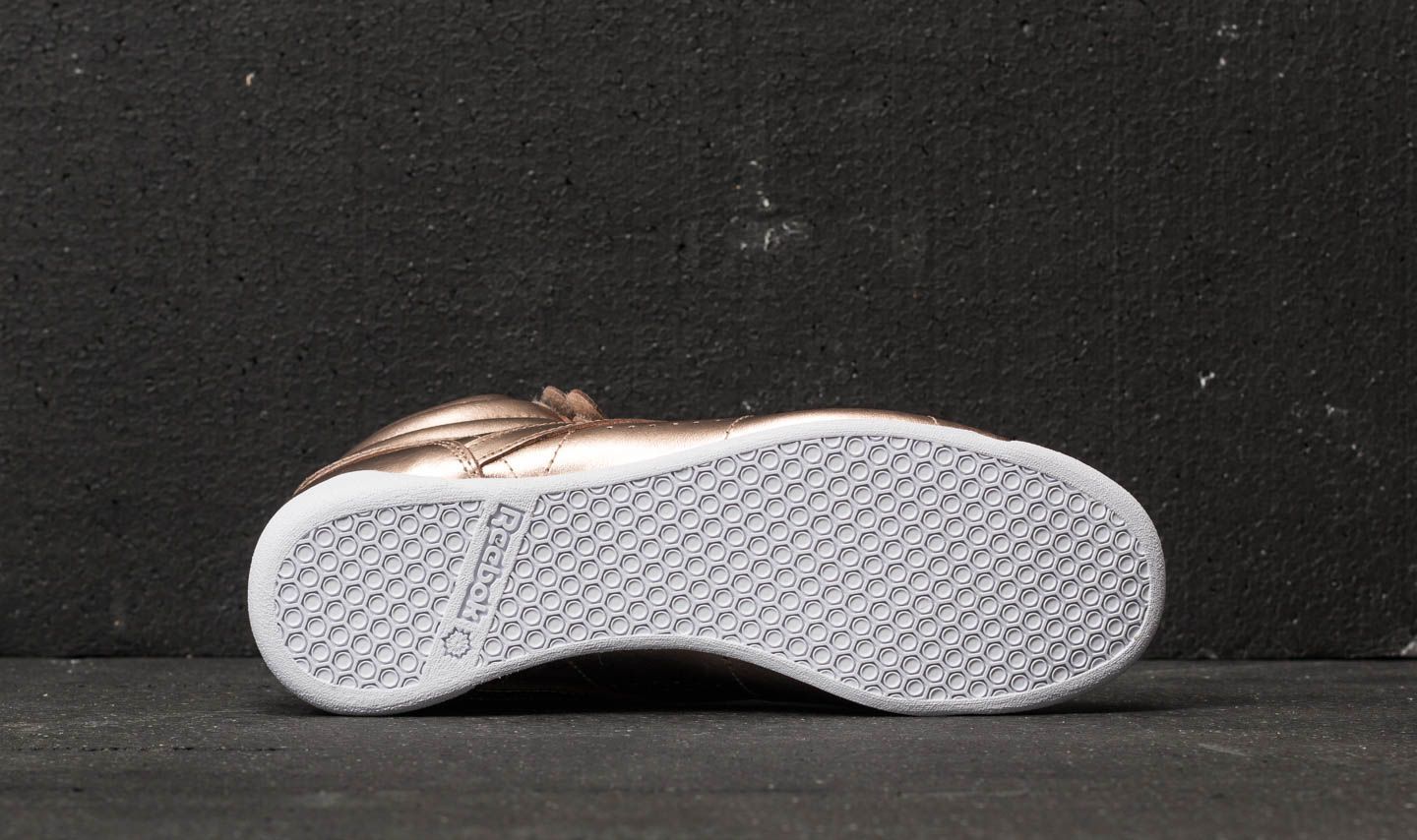 Moteriška avalynė Reebok Freestyle Hi Metallic Rose Gold/ White/ Silver Peony