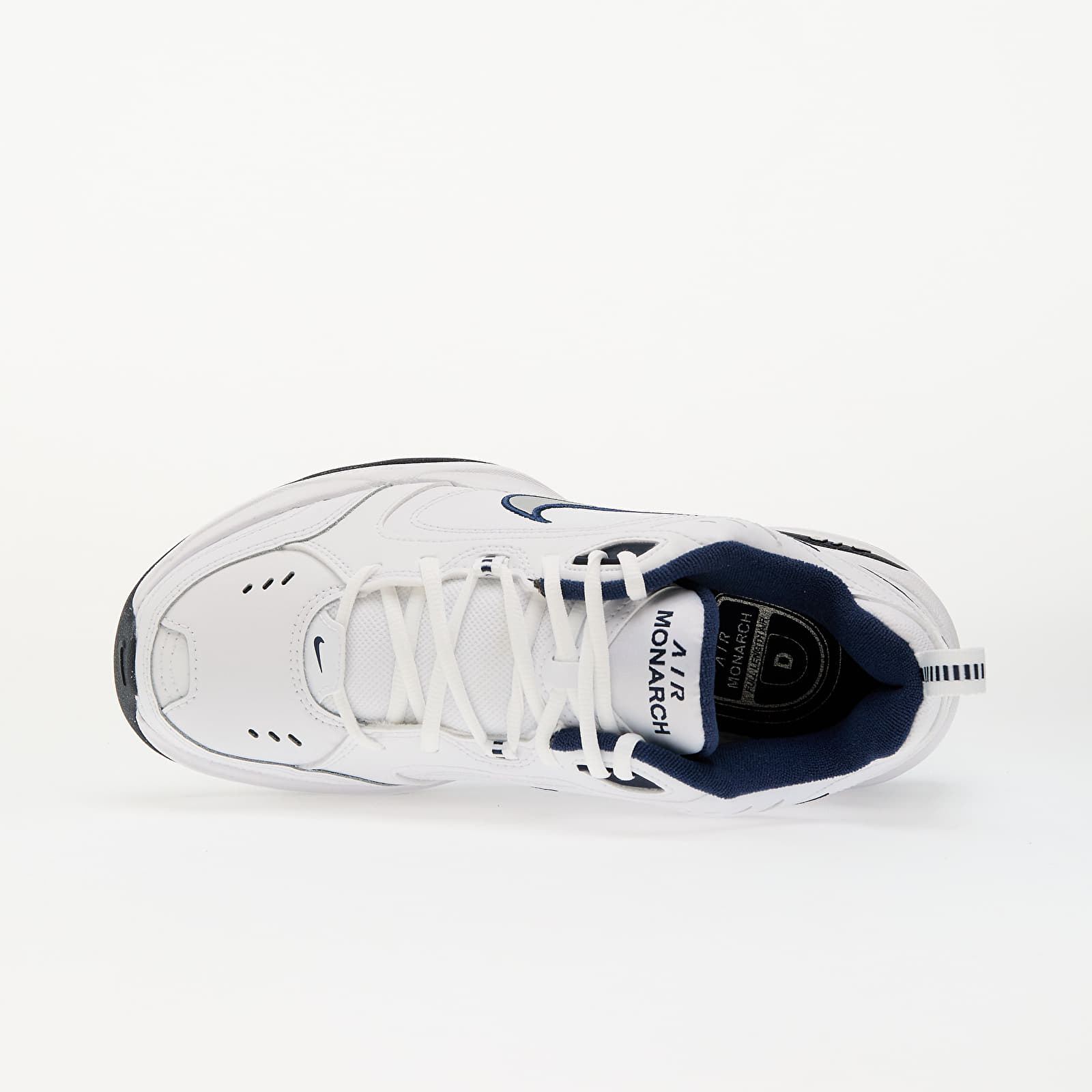 Pánske tenisky a topánky Nike Air Monarch Iv White/ Metallic Silver-Midnight Navy