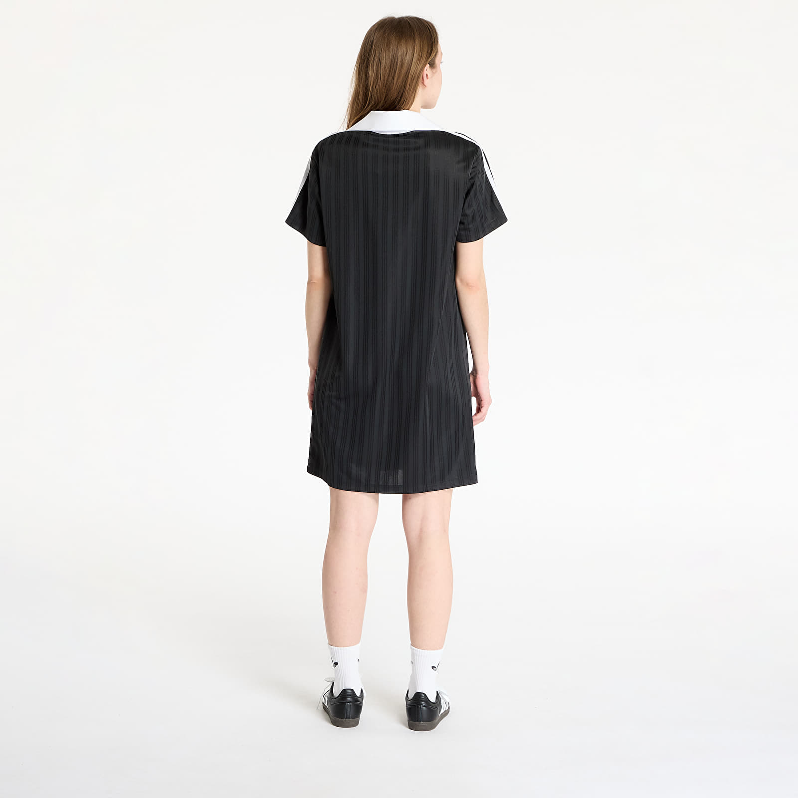 Pelipaidat adidas Adicolor Football Jacquard V-Neck Dress Black/ Black