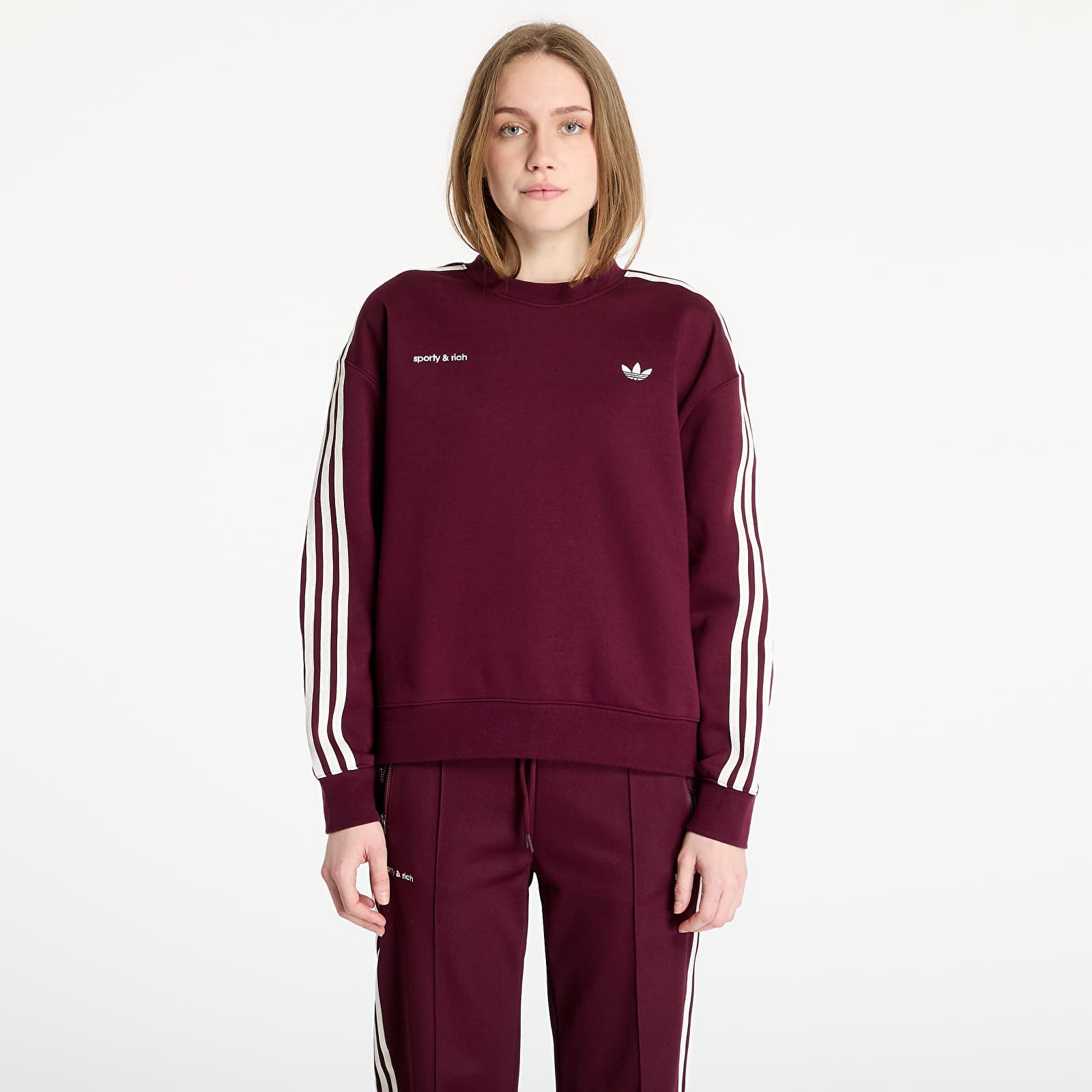 Hoodies and sweatshirts  adidas X Sporty & Rich Sweatshirt Maroon