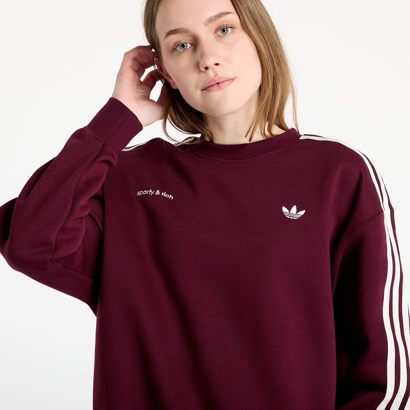 Hoodies and sweatshirts  adidas X Sporty & Rich Sweatshirt Maroon