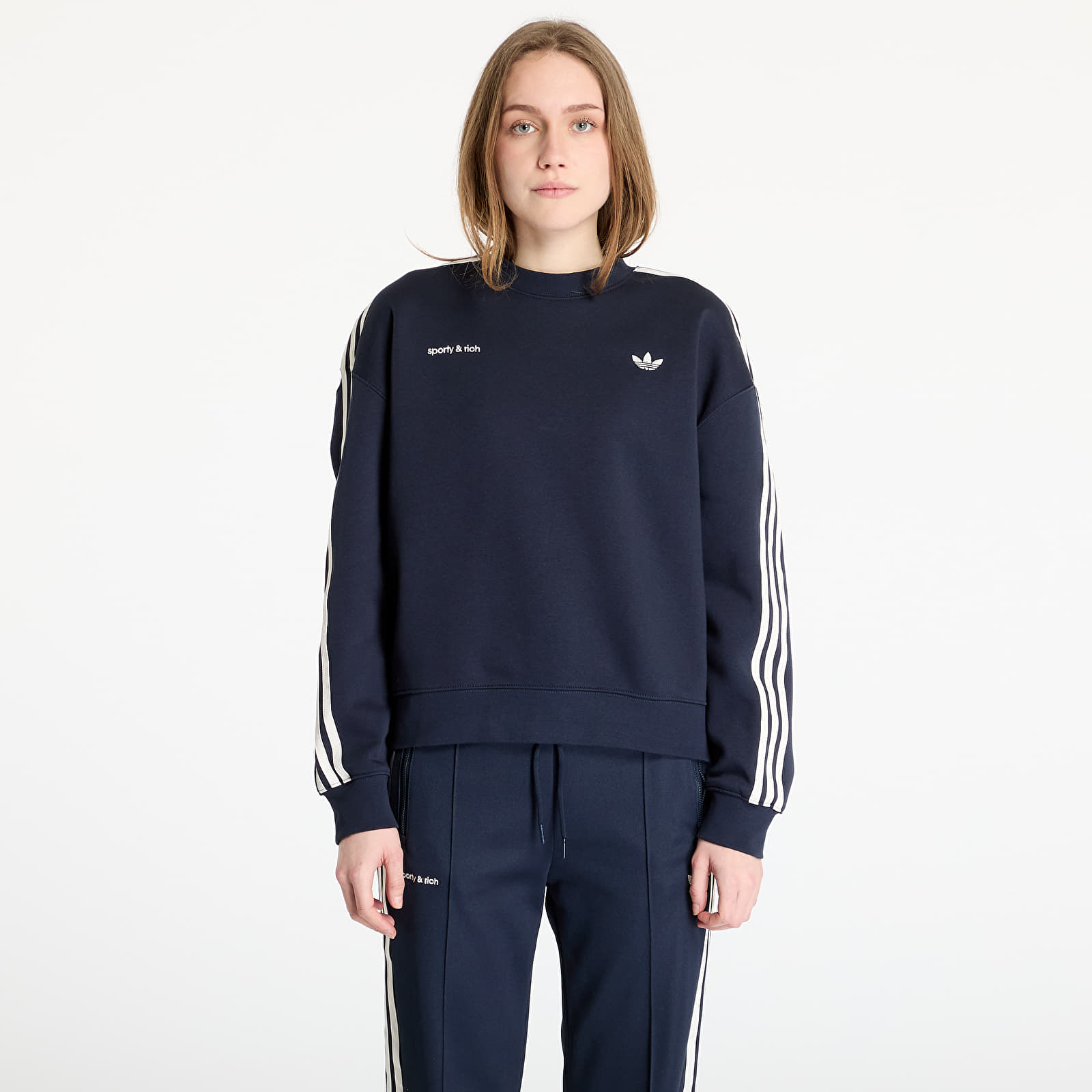 Hoodies and sweatshirts  adidas X Sporty & Rich Sweatshirt Night Navy