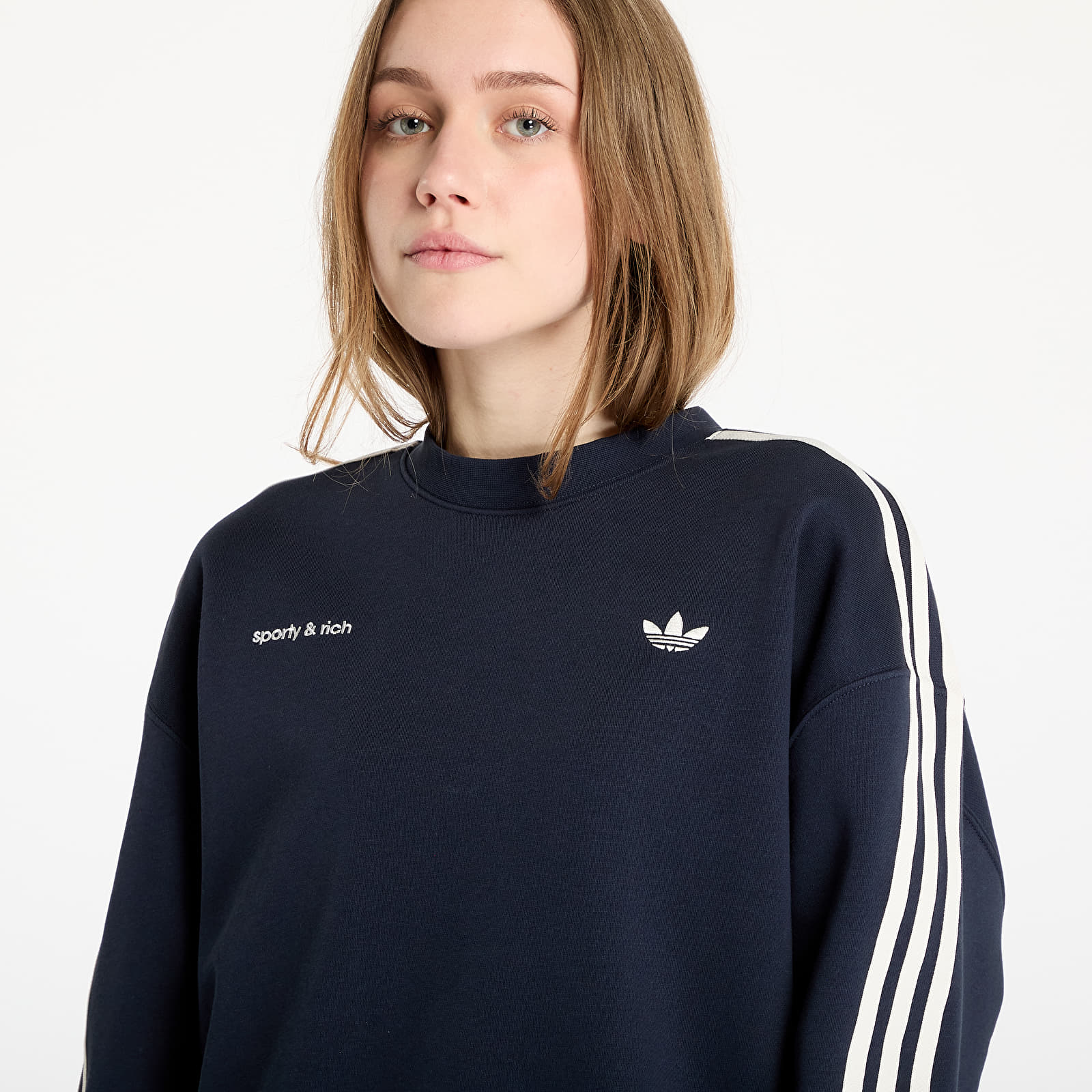 Hoodies and sweatshirts  adidas X Sporty & Rich Sweatshirt Night Navy