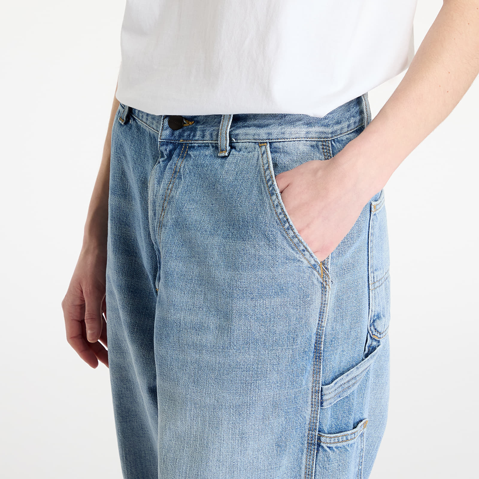 Jeans Carhartt WIP W' Brandon Single Knee Pant Blue Burst Washed