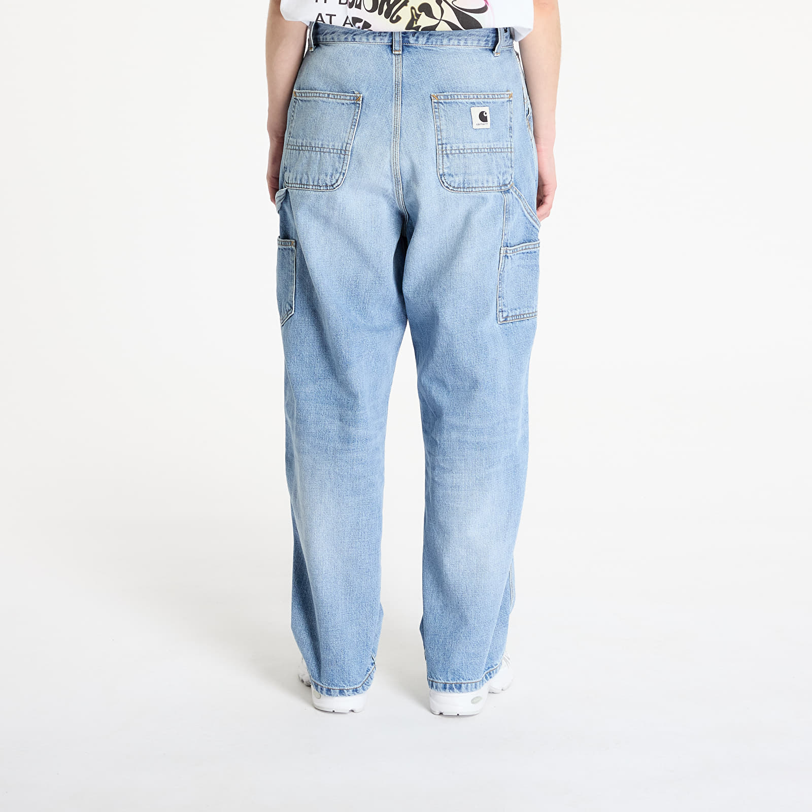 Jeans Carhartt WIP W' Brandon Single Knee Pant Blue Burst Washed