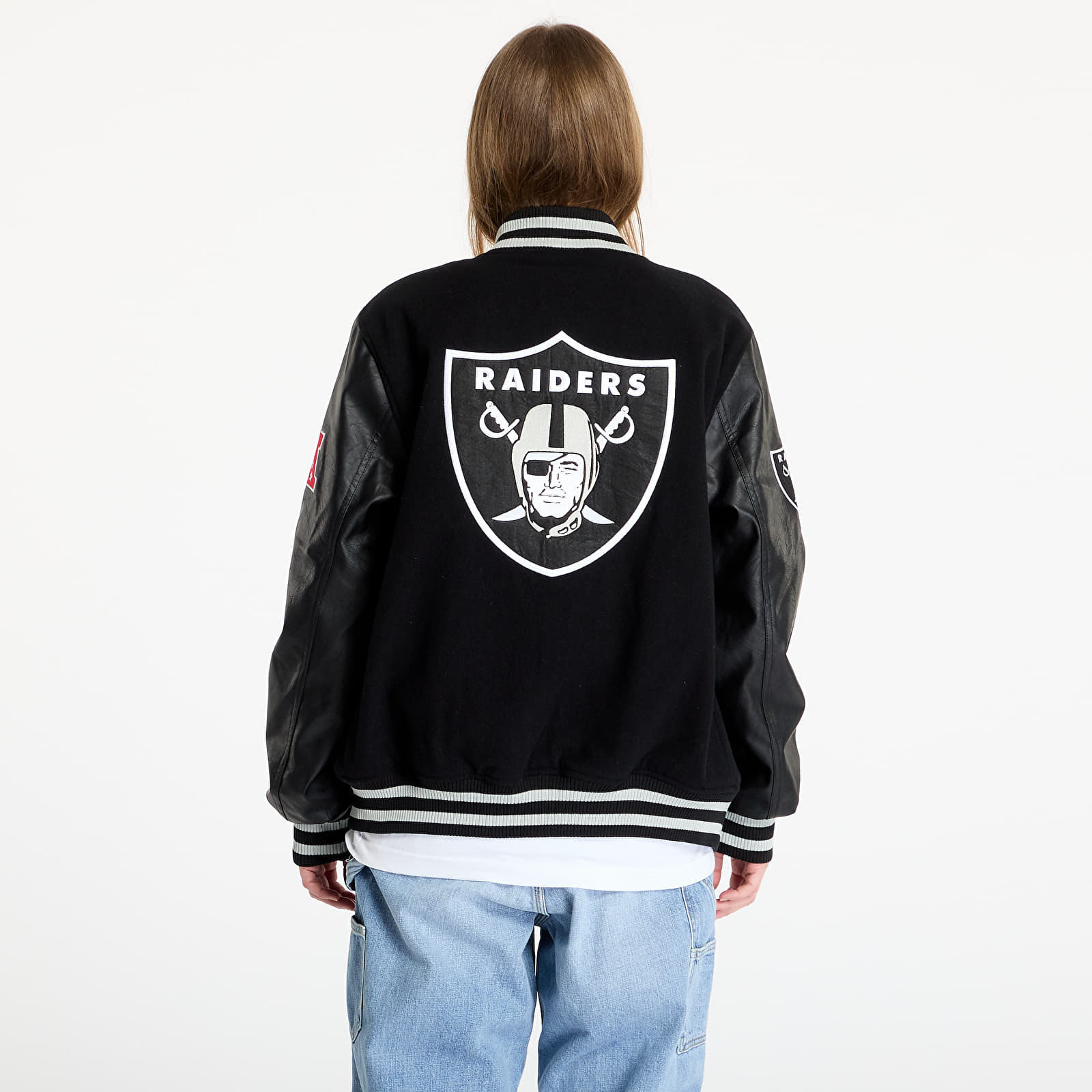 Bomberjakker New Era NFL Las Vegas Raiders Varsity Jacket UNISEX Black