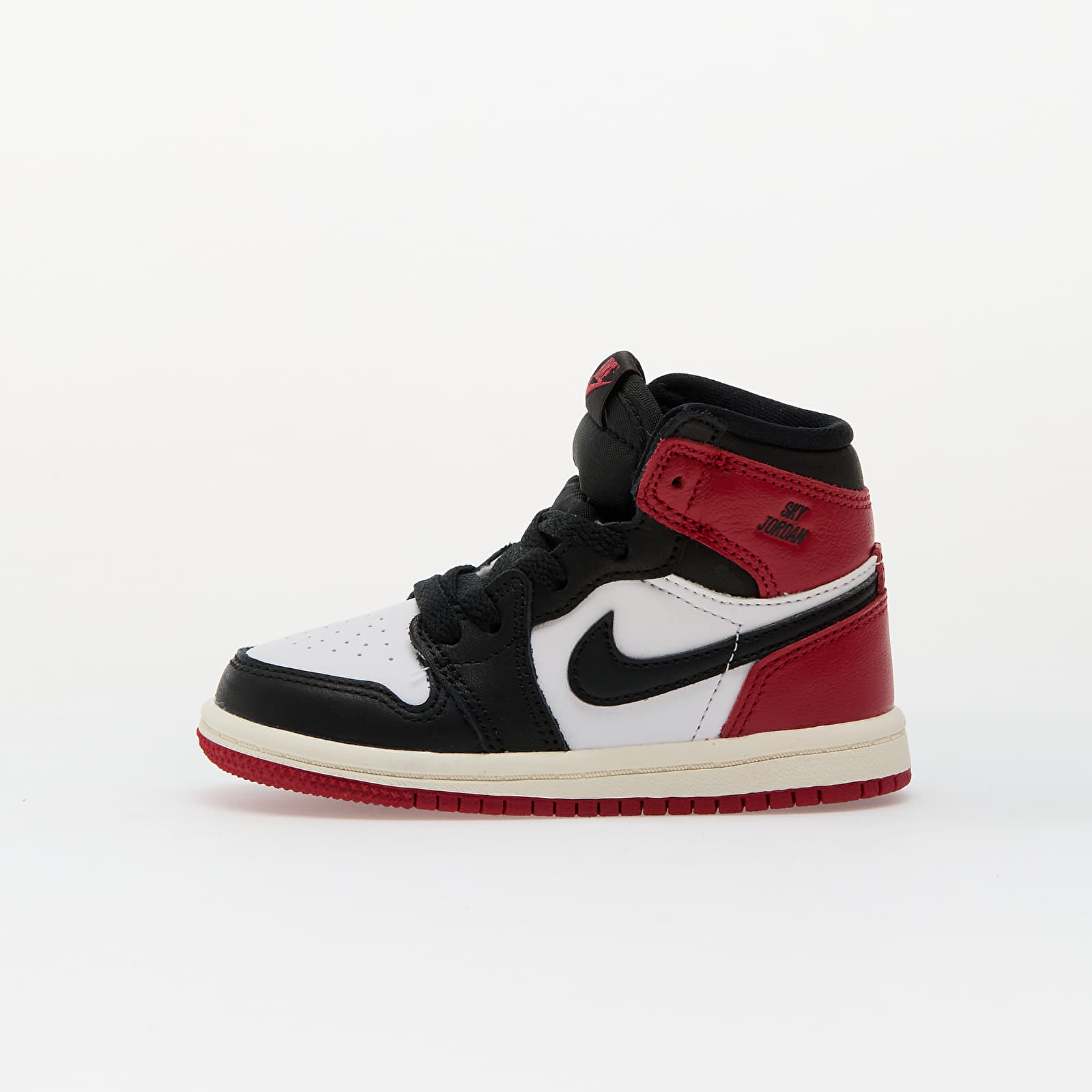 Dětské tenisky a boty Jordan 1 Retro High OG (TD) "Black Toe" White/ Black-Varsity Red-Sail