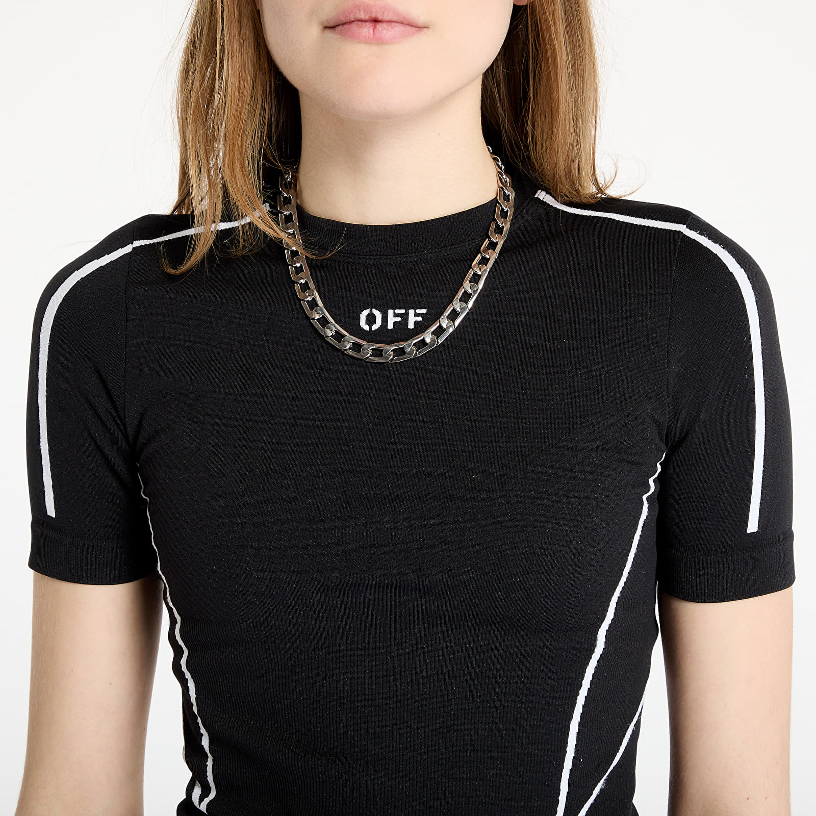 T-shirty damskie Off-White Seamless Shortsleeve T-Shirt Black/ White