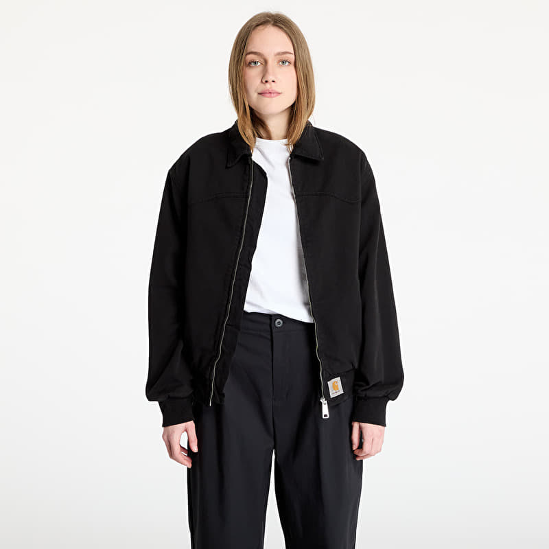 Kurtka Carhartt WIP OG Santa Fe Jacket UNISEX Black Garment Dyed