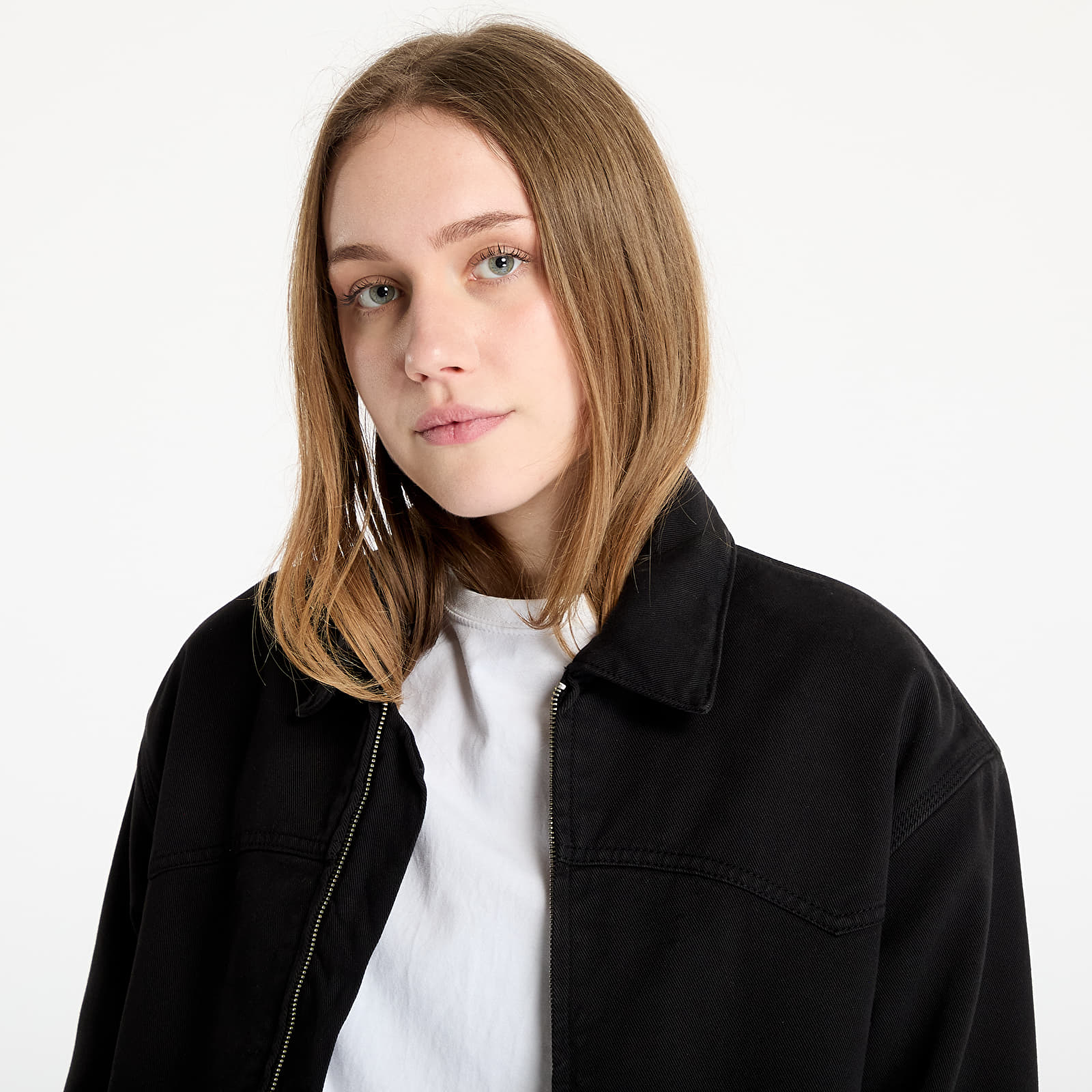 Jacken Carhartt WIP OG Santa Fe Jacket UNISEX Black Garment Dyed