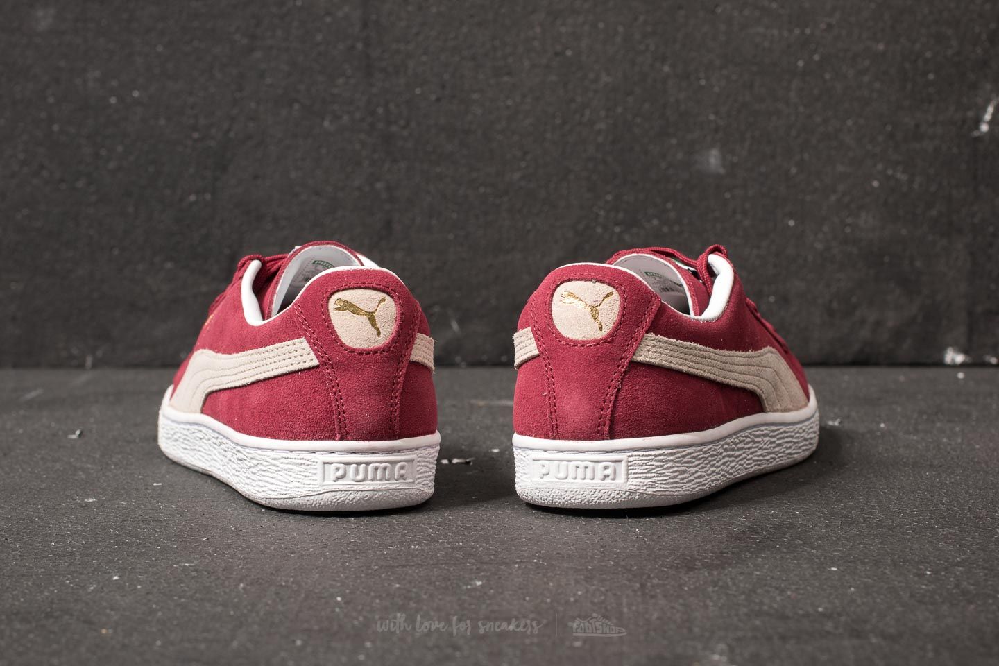 Puma suede classic best sale cabernet white