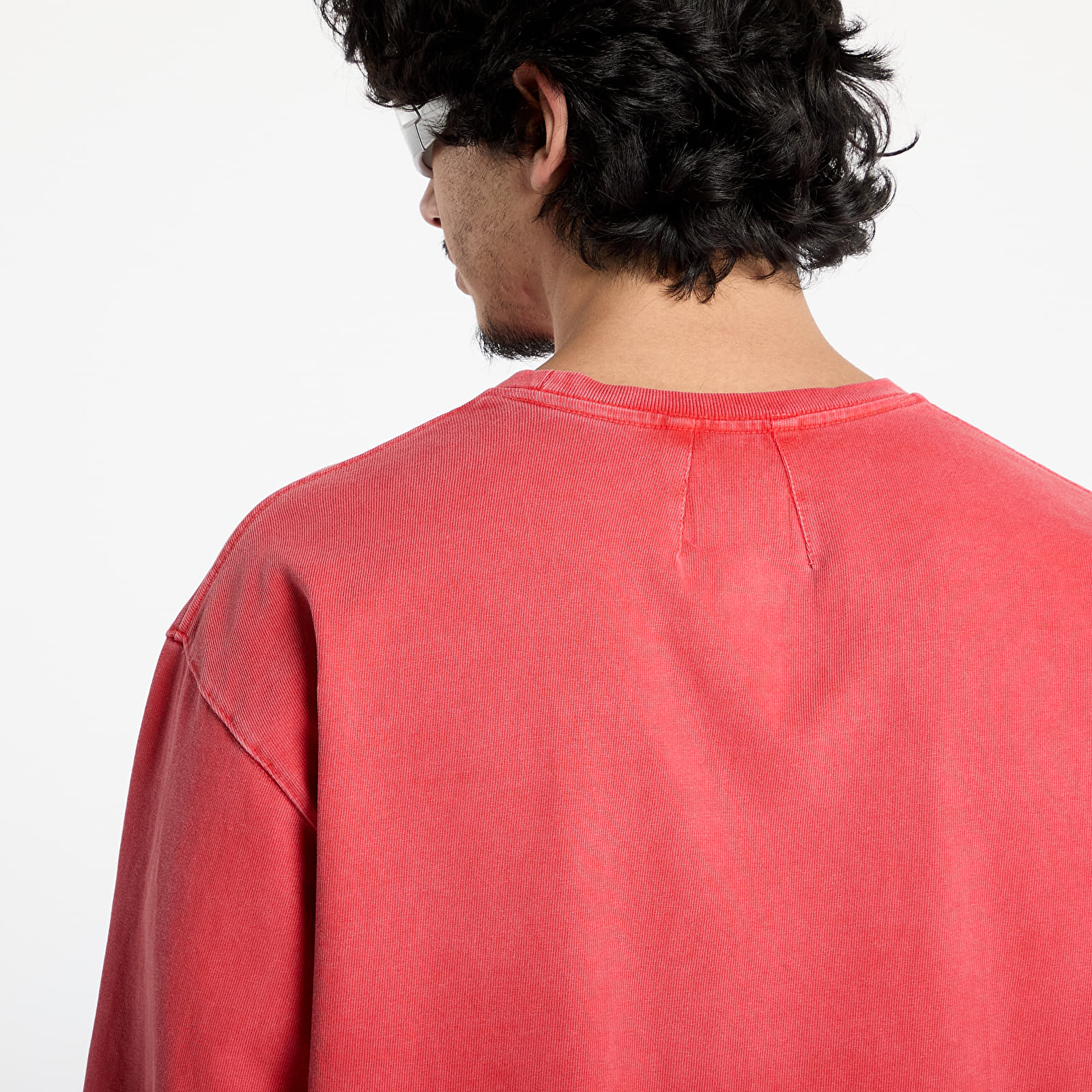 Männer T-Shirts Rhude Logo Longsleeve Tee Vintage Red