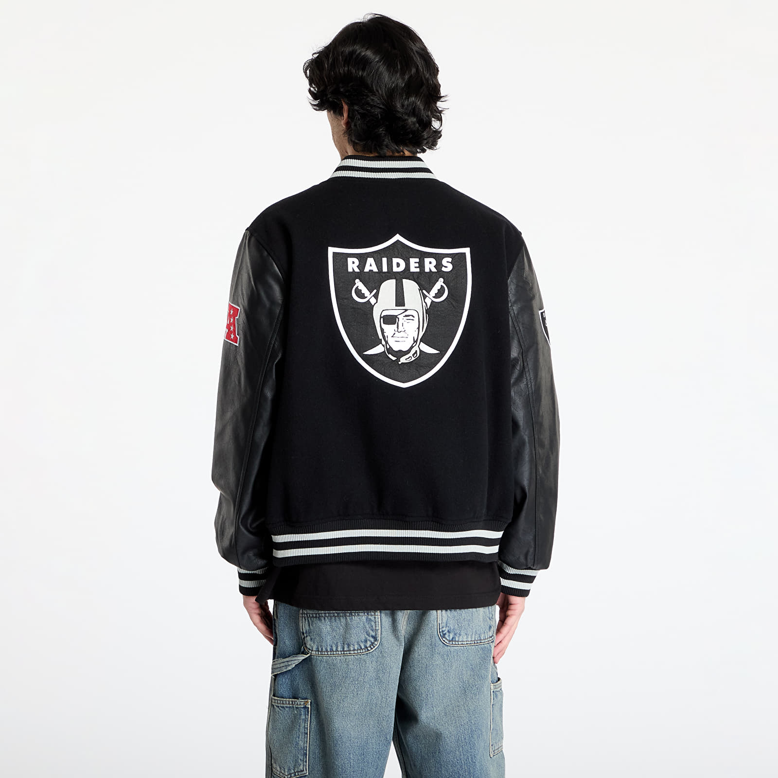 Geci bomber New Era NFL Las Vegas Raiders Varsity Jacket UNISEX Black