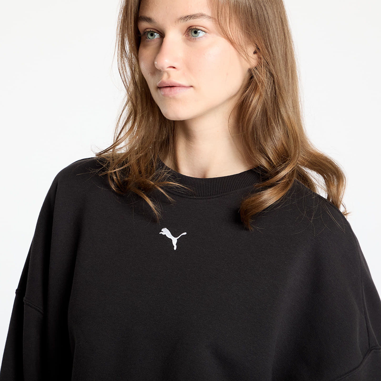 Naiste kapuutsiga dressid Puma Wardrobe Essentials Over-Oversized Crew PUMA Black