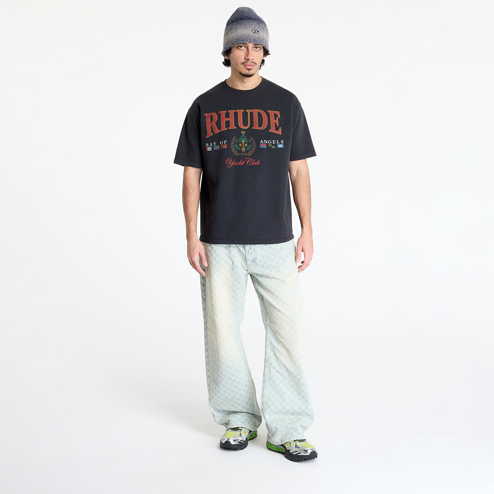 Pánská trička Rhude Bay Of Angels Yacht Tee Vintage Black