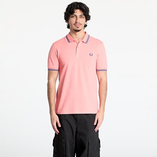 Tričko Comme des Garçons SHIRT x Fred Perry Knit T-Shirt Coral