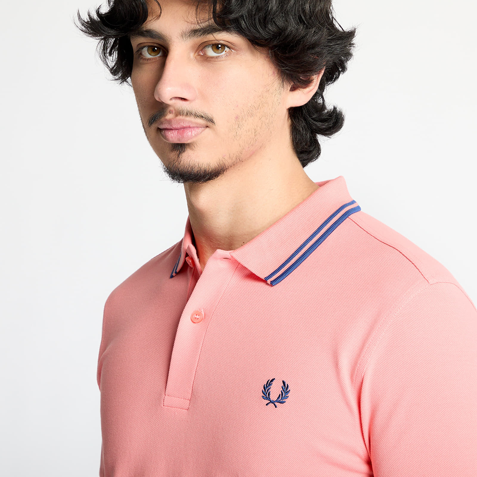 T-Shirts Comme des Garçons SHIRT x Fred Perry Knit T-Shirt Coral