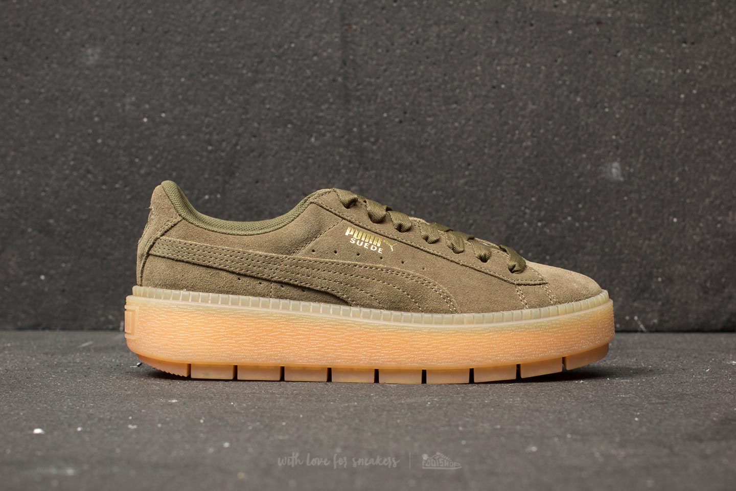 Puma platform on sale trace olive night